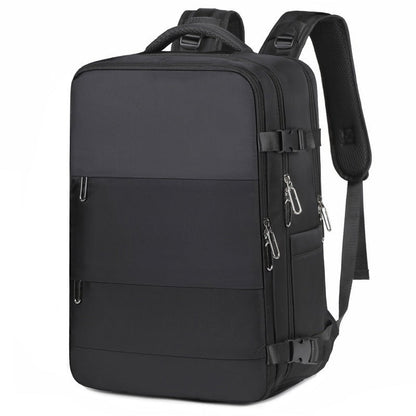 Foldable Waterproof Travel Backpack – 20L Lightweight Carry - On with Shoe Compartment | Hiking & Outdoor Bag – Black Backpack for carry - on backpack (4 view)