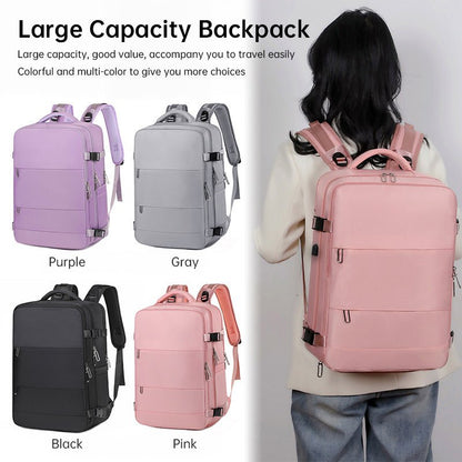 Foldable Waterproof Travel Backpack – 20L Lightweight Carry - On with Shoe Compartment | Hiking & Outdoor Bag – Pink Backpack for carry - on backpack (9 view)