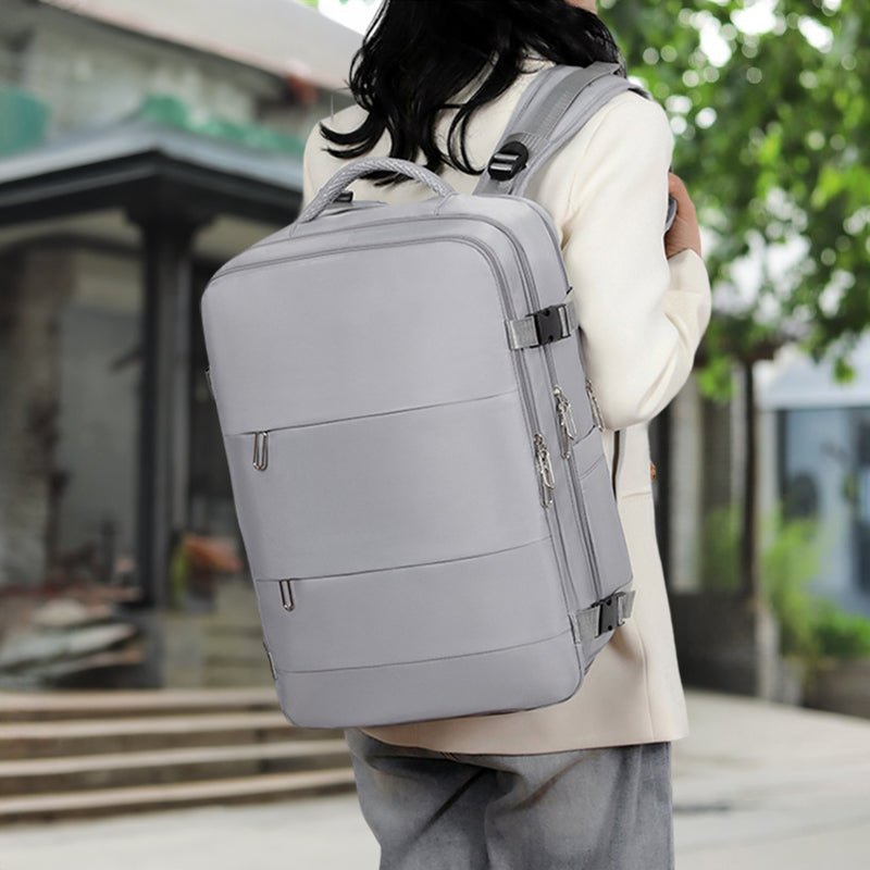 Foldable Waterproof Travel Backpack – 20L Lightweight Carry - On with Shoe Compartment | Hiking & Outdoor Bag – Pink Backpack for carry - on backpack (6 view)