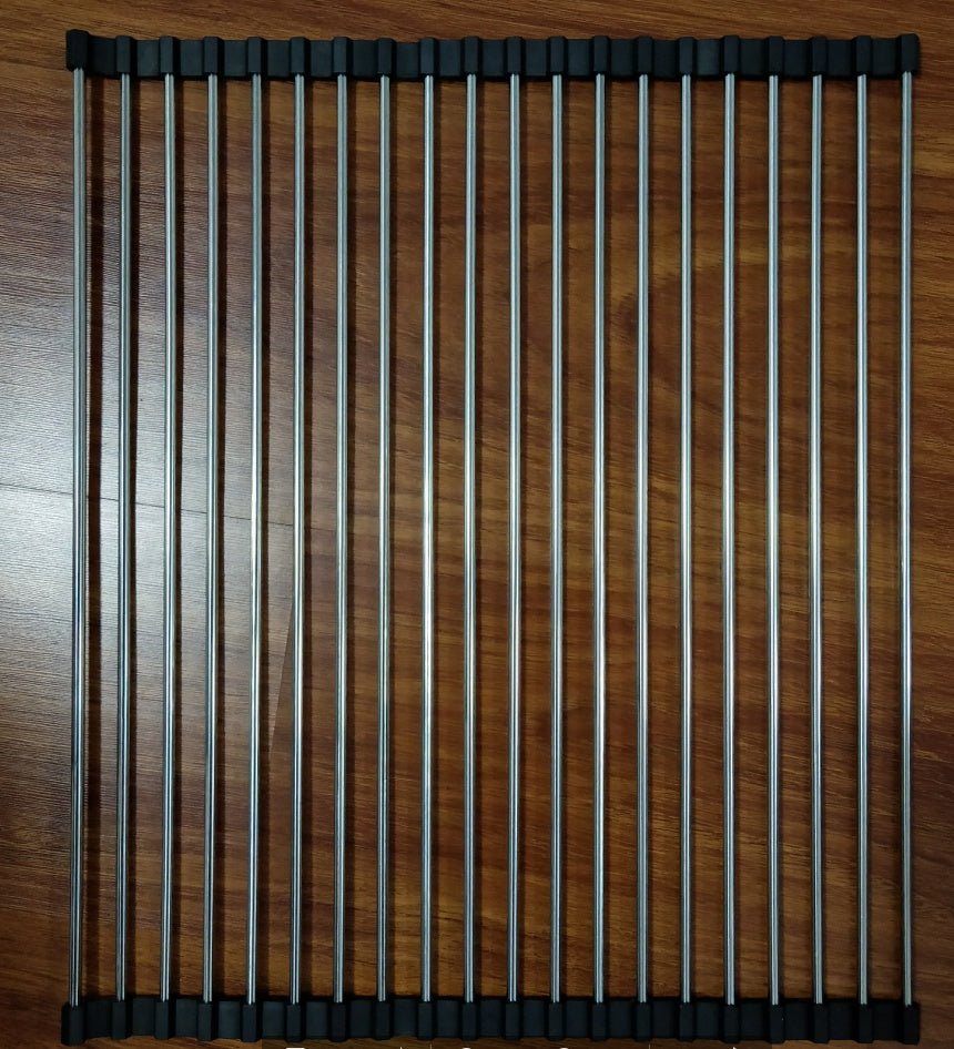Folding Kitchen Drain Sink Rack Stainless Steel – Special Black Kitchen Gadget by SbrTnHomes