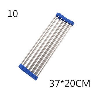 Folding Kitchen Drain Sink Rack Stainless Steel – Blue Kitchen Gadget by SbrTnHomes