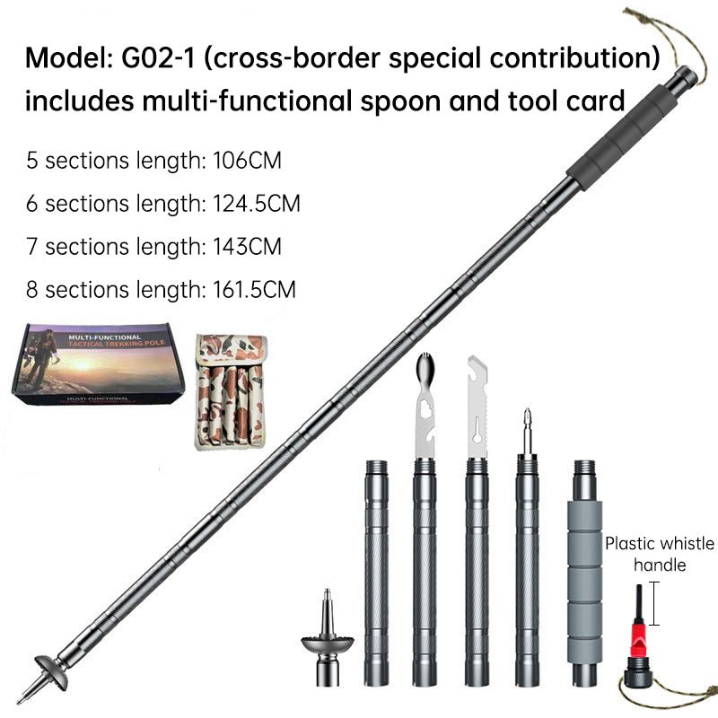 Folding Telescopic Trekking Pole 106–143cm (390g) – 5 sections 106cm Outdoor Gear for 106cm (11 view)