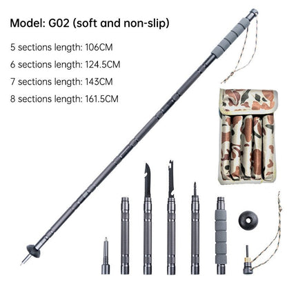 Folding Telescopic Trekking Pole 106–143cm (390g) – 5 sections 106cm Outdoor Gear for 106cm (7 view)