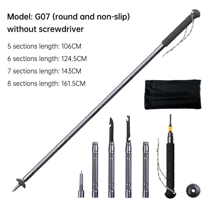 Folding Telescopic Trekking Pole 106–143cm (390g) – 5 sections 106cm Outdoor Gear for 106cm (10 view)