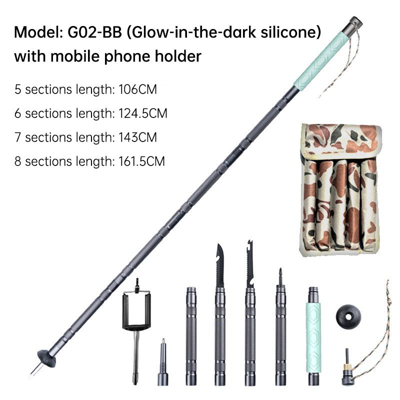 Folding Telescopic Trekking Pole 106–143cm (390g) – 5 sections 106cm Outdoor Gear for 106cm (8 view)