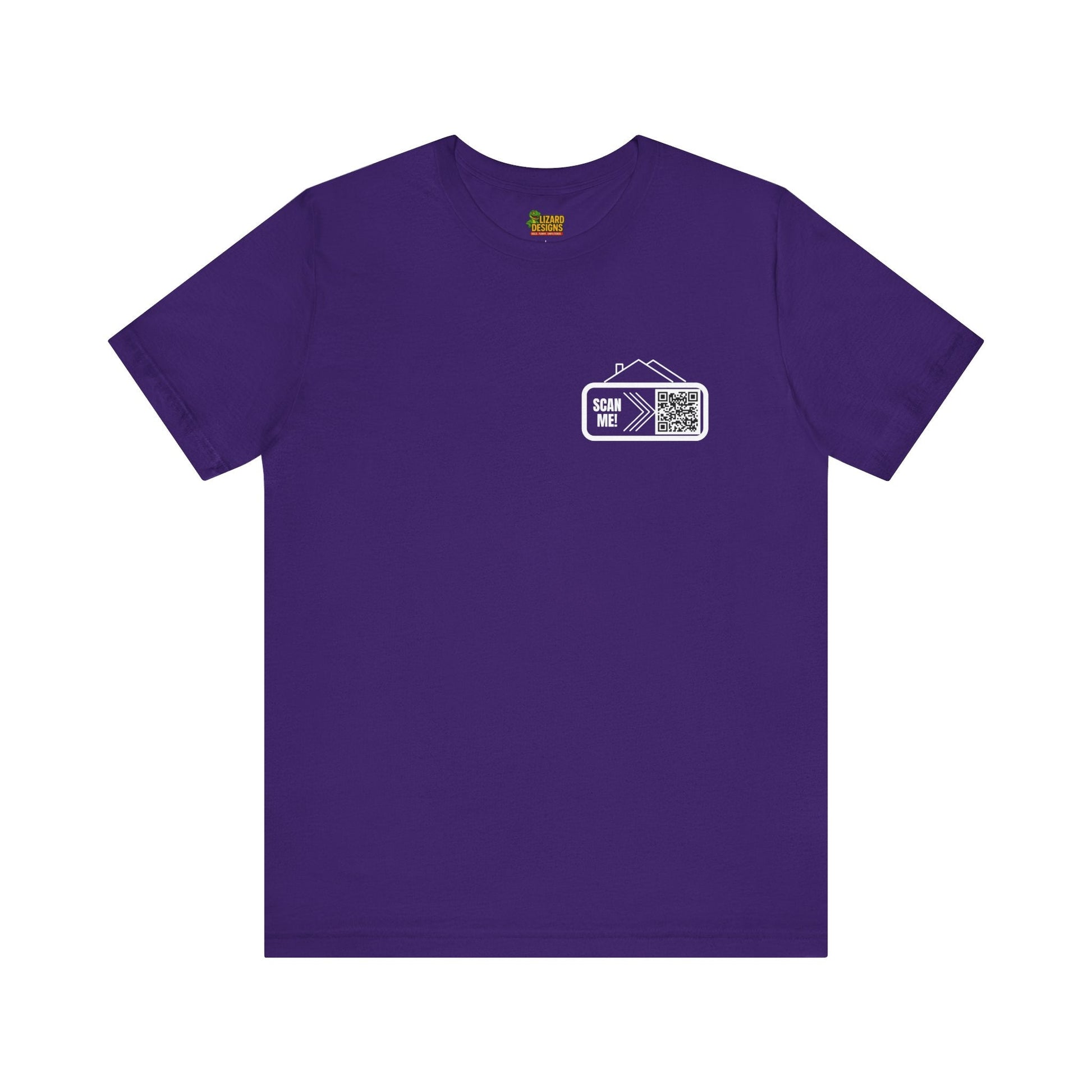 Follow Me to Your New Home – Custom QR Code Real Estate Shirt – Team Purple T-Shirt for affordable clothing (33 view)