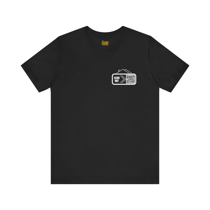 Follow Me to Your New Home – Custom QR Code Real Estate Shirt – Black T-Shirt for affordable clothing (5 view)