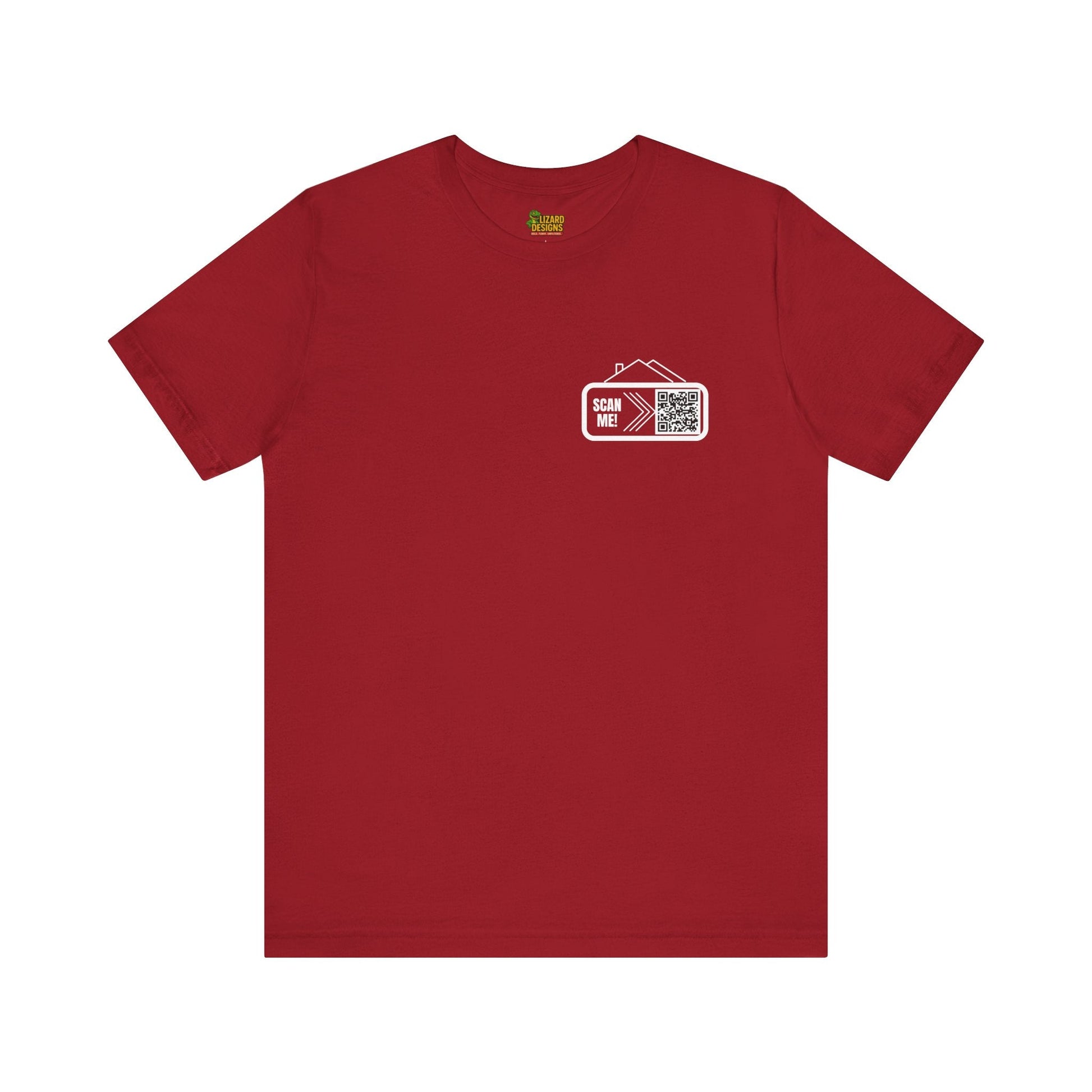 Follow Me to Your New Home – Custom QR Code Real Estate Shirt – Canvas Red T-Shirt for affordable clothing (49 view)