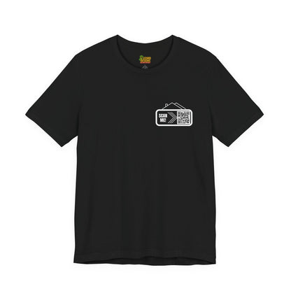Follow Me to Your New Home – Custom QR Code Real Estate Shirt – Black T-Shirt for affordable clothing (7 view)
