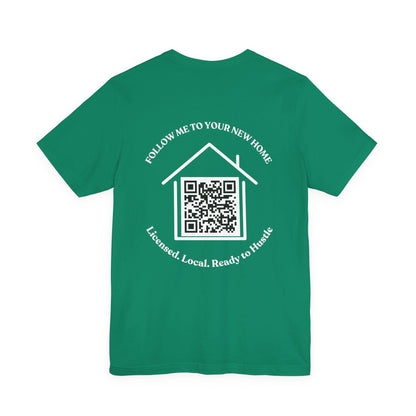 Follow Me to Your New Home – Custom QR Code Real Estate Shirt – Kelly T-Shirt for affordable clothing (20 view)