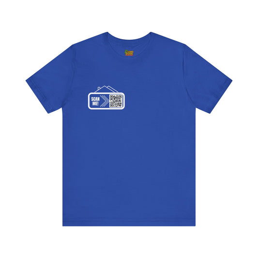 Follow Me to Your New Home – Custom QR Code Real Estate Shirt – True Royal T-Shirt for affordable clothing (1 view)