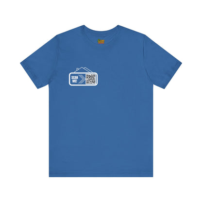 Follow Me to Your New Home – Custom QR Code Real Estate Shirt – Columbia Blue T-Shirt for affordable clothing (21 view)
