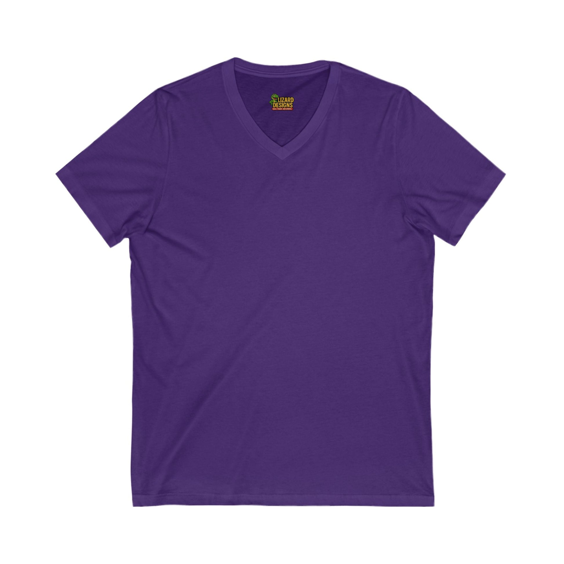 Follow Me to Your New Home V - Neck– Custom QR Code Real Estate Tee – Team Purple T-Shirt for Casual Shirt (12 view)