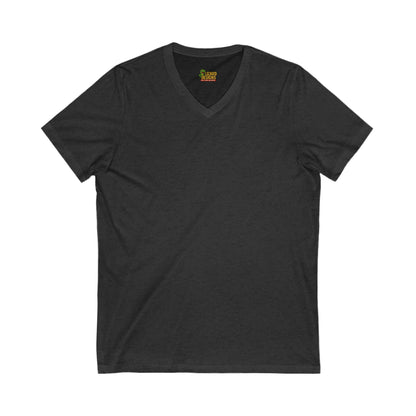 Follow Me to Your New Home V - Neck– Custom QR Code Real Estate Tee – Dark Grey Heather T-Shirt for Casual Shirt (10 view)