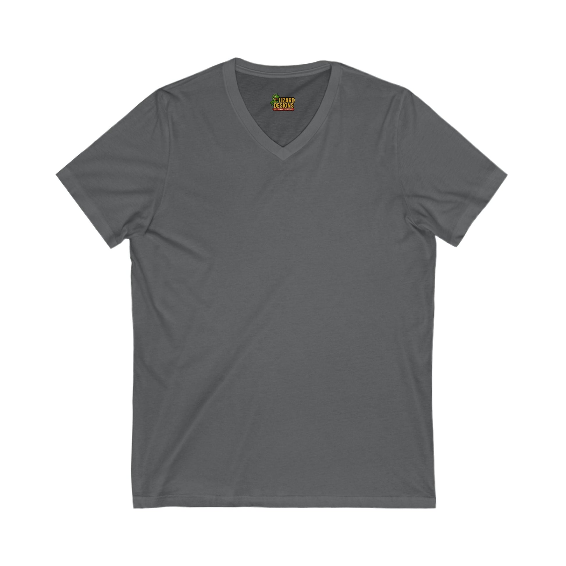 Follow Me to Your New Home V - Neck– Custom QR Code Real Estate Tee – Asphalt T-Shirt for Casual Shirt (8 view)