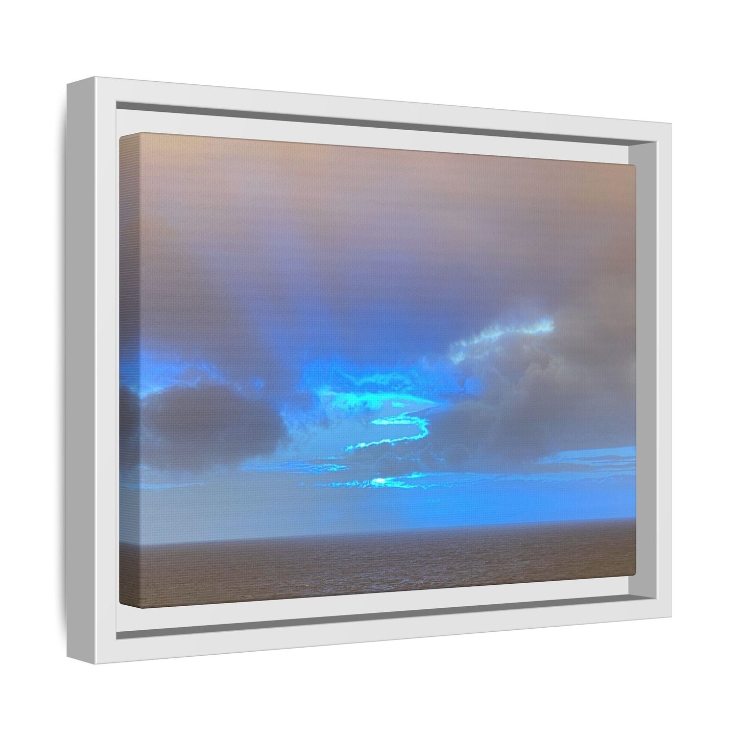 Framed Canvas Wall Art – Ocean Sky Print | Abstract Coastal Photography for Modern & Beach - Inspired Spaces – 12" x 9" (Horizontal) Canvas for Abstract Canvas (10 view)