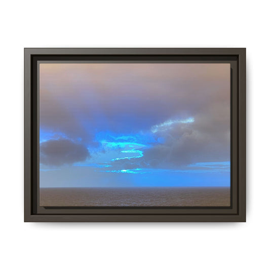 Framed Canvas Wall Art – Ocean Sky Print | Abstract Coastal Photography for Modern & Beach - Inspired Spaces – 12" x 9" (Horizontal) Canvas for Abstract Canvas (2 view)