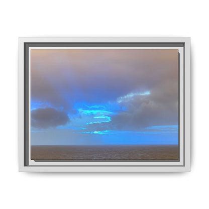 Framed Canvas Wall Art – Ocean Sky Print | Abstract Coastal Photography for Modern & Beach - Inspired Spaces – 12" x 9" (Horizontal) Canvas for Abstract Canvas (3 view)