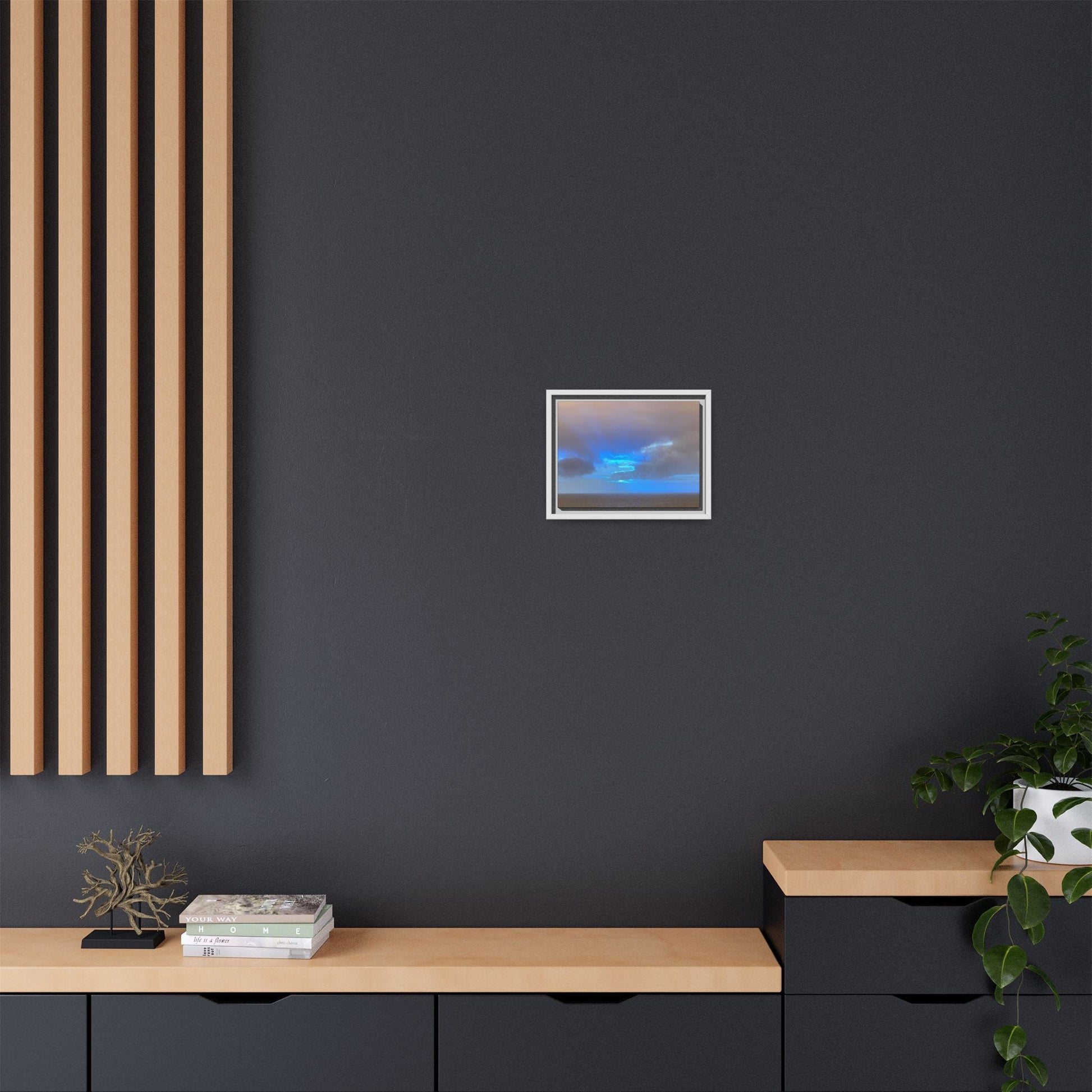 Framed Canvas Wall Art – Ocean Sky Print | Abstract Coastal Photography for Modern & Beach - Inspired Spaces – 12" x 9" (Horizontal) Canvas for Abstract Canvas (12 view)