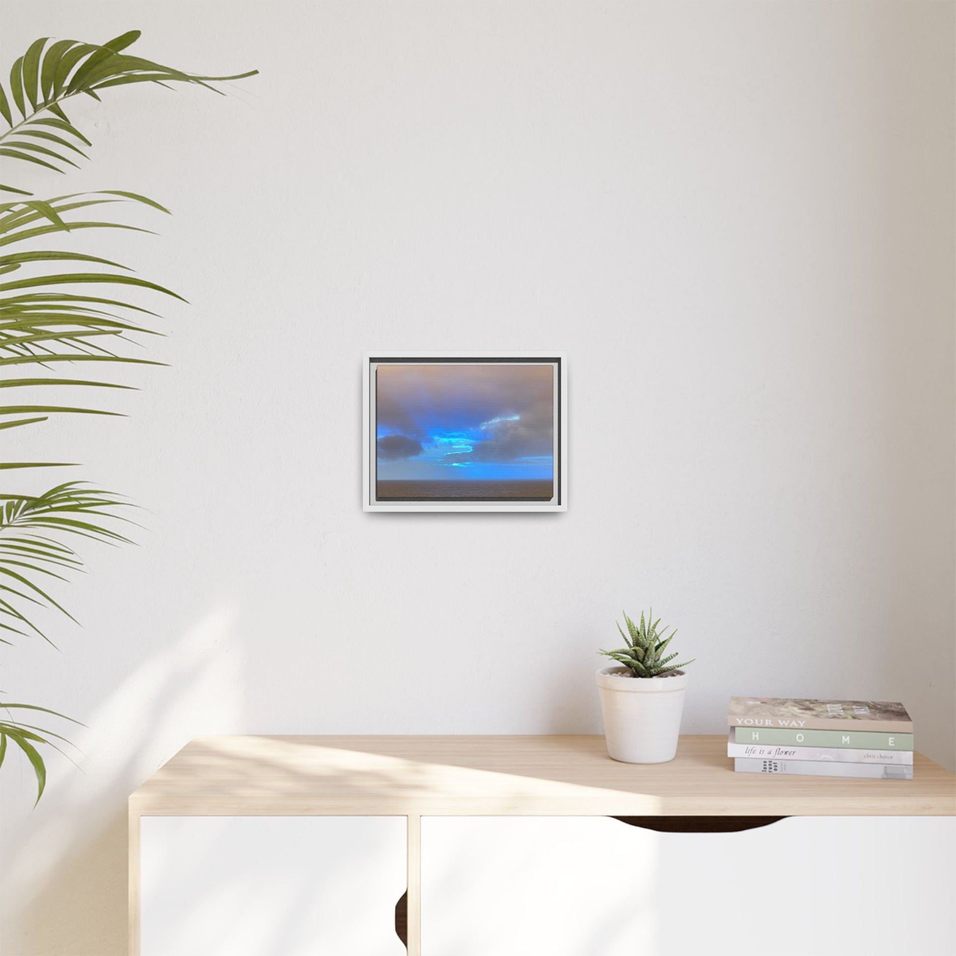 Framed Canvas Wall Art – Ocean Sky Print | Abstract Coastal Photography for Modern & Beach - Inspired Spaces – 12" x 9" (Horizontal) Canvas for Abstract Canvas (11 view)