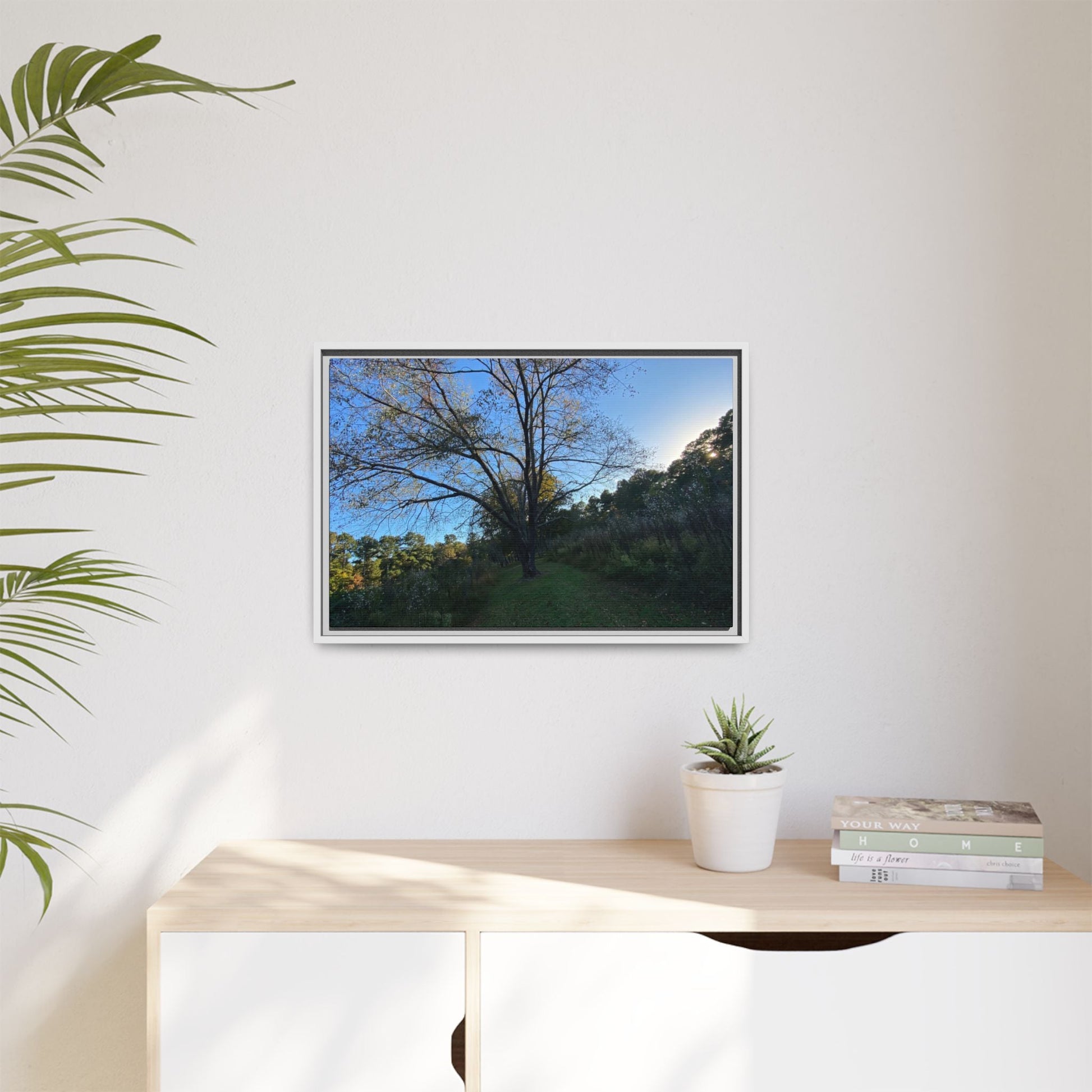 Framed Matte Canvas Art Print, Nature Wall Decor, Living Room Artwork, Gift for Nature Lovers, Home Office Decor, Rustic Vibes – 60" x 40" (Horizontal) Canvas for Art for Living Room (91 view)