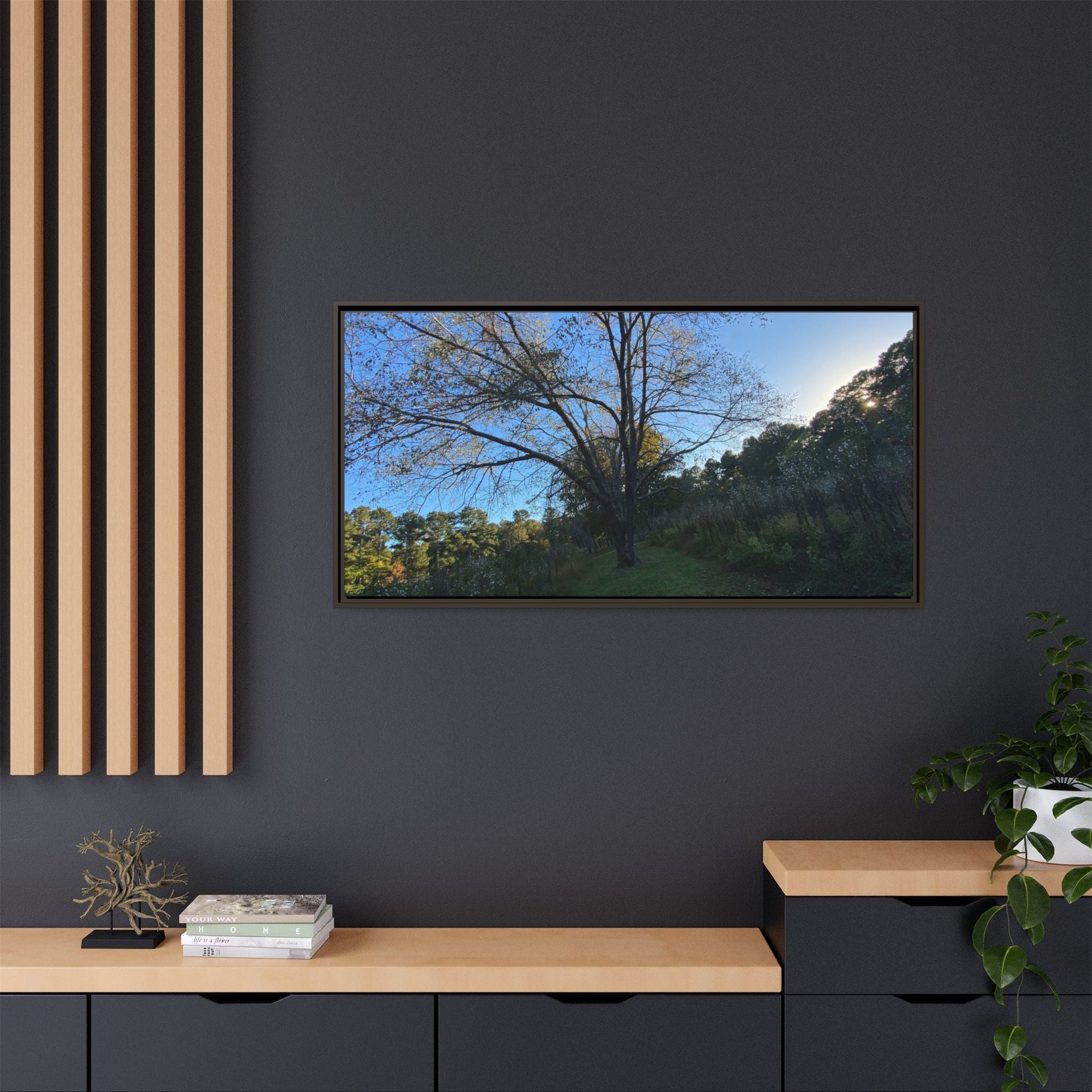 Framed Matte Canvas Art Print, Nature Wall Decor, Living Room Artwork, Gift for Nature Lovers, Home Office Decor, Rustic Vibes – 60" x 40" (Horizontal) Canvas for Art for Living Room (116 view)