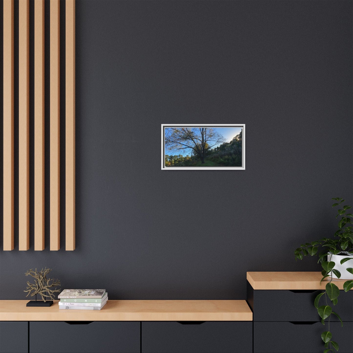 Framed Matte Canvas Art Print, Nature Wall Decor, Living Room Artwork, Gift for Nature Lovers, Home Office Decor, Rustic Vibes – 60" x 40" (Horizontal) Canvas for Art for Living Room (110 view)