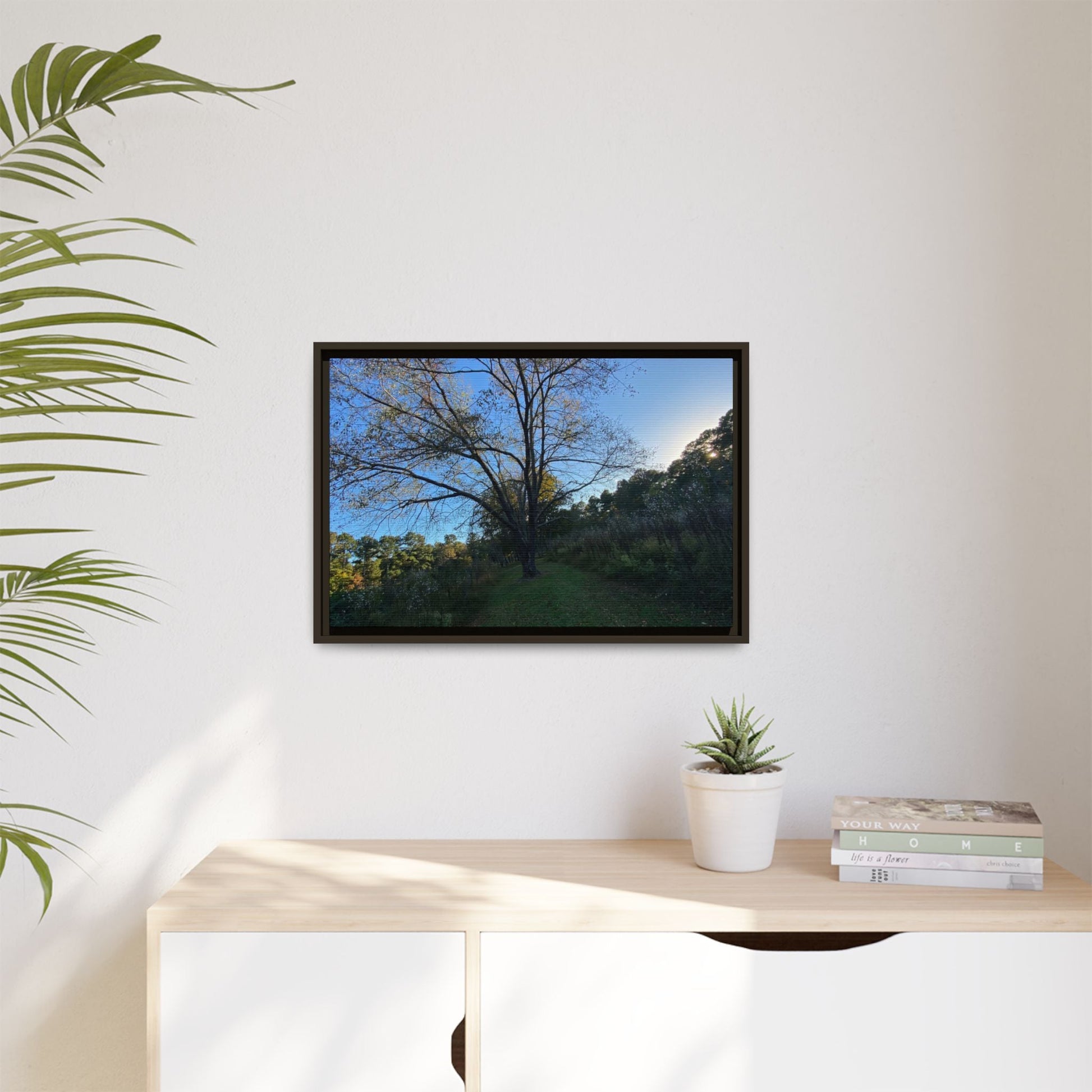 Framed Matte Canvas Art Print, Nature Wall Decor, Living Room Artwork, Gift for Nature Lovers, Home Office Decor, Rustic Vibes – 60" x 40" (Horizontal) Canvas for Art for Living Room (88 view)