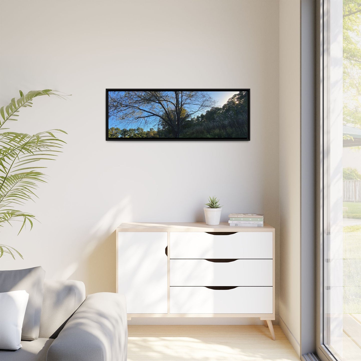 Framed Matte Canvas Art Print, Nature Wall Decor, Living Room Artwork, Gift for Nature Lovers, Home Office Decor, Rustic Vibes – 60" x 40" (Horizontal) Canvas for Art for Living Room (67 view)