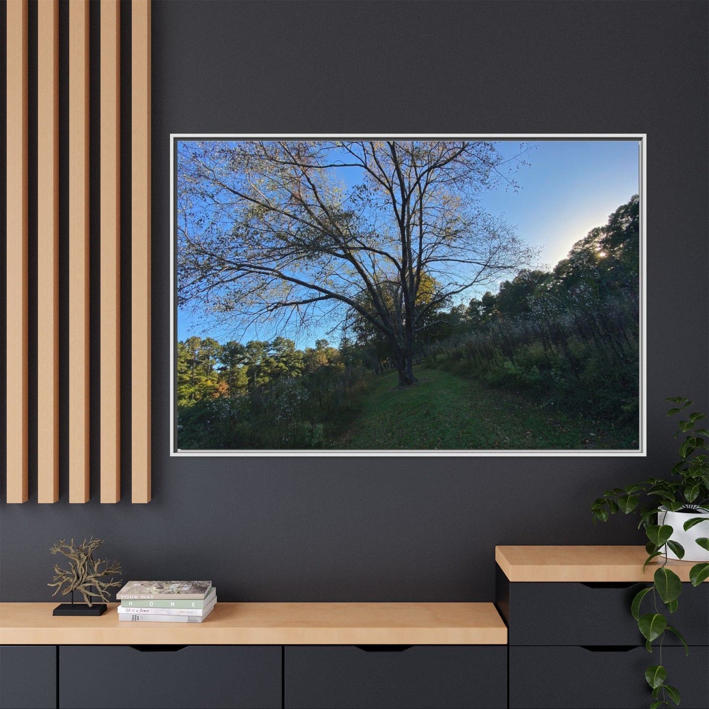 Framed Matte Canvas Art Print, Nature Wall Decor, Living Room Artwork, Gift for Nature Lovers, Home Office Decor, Rustic Vibes – 18″ x 12″ (Horizontal) Canvas for Art for Living Room (152 view)