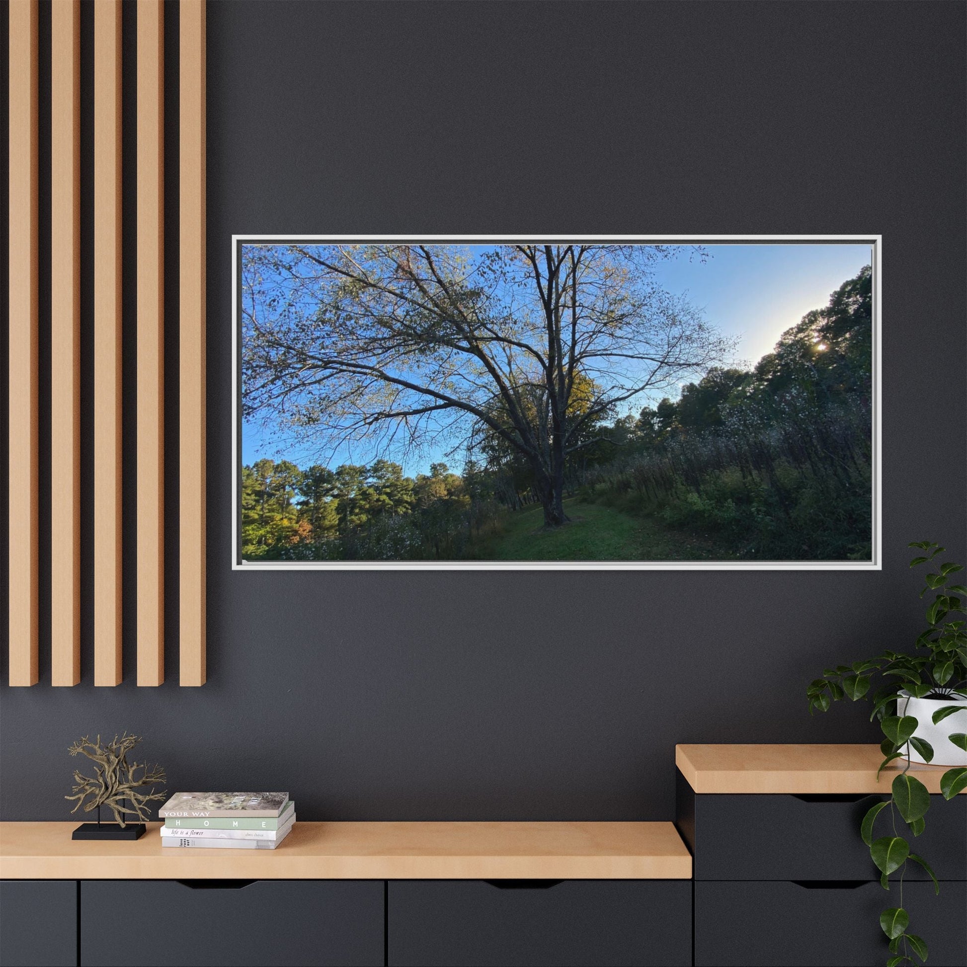 Framed Matte Canvas Art Print, Nature Wall Decor, Living Room Artwork, Gift for Nature Lovers, Home Office Decor, Rustic Vibes – 18″ x 12″ (Horizontal) Canvas for Art for Living Room (134 view)