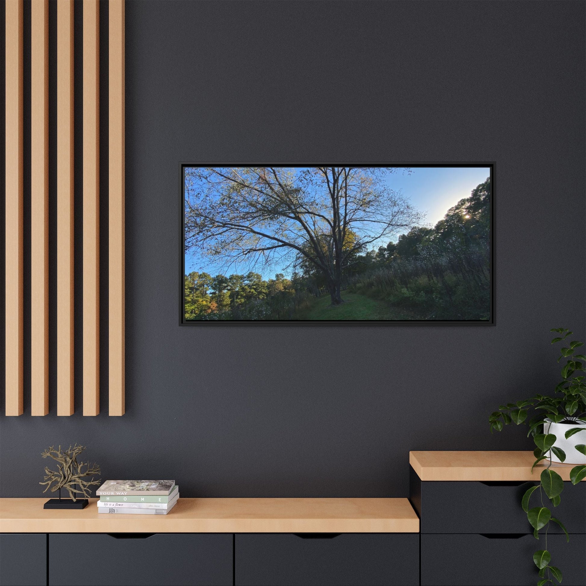Framed Matte Canvas Art Print, Nature Wall Decor, Living Room Artwork, Gift for Nature Lovers, Home Office Decor, Rustic Vibes – 60" x 40" (Horizontal) Canvas for Art for Living Room (113 view)