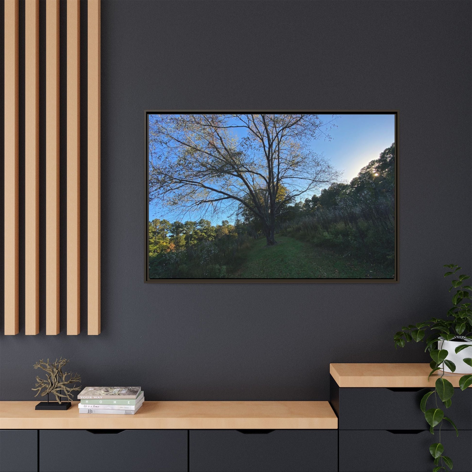 Framed Matte Canvas Art Print, Nature Wall Decor, Living Room Artwork, Gift for Nature Lovers, Home Office Decor, Rustic Vibes – 60" x 40" (Horizontal) Canvas for Art for Living Room (62 view)
