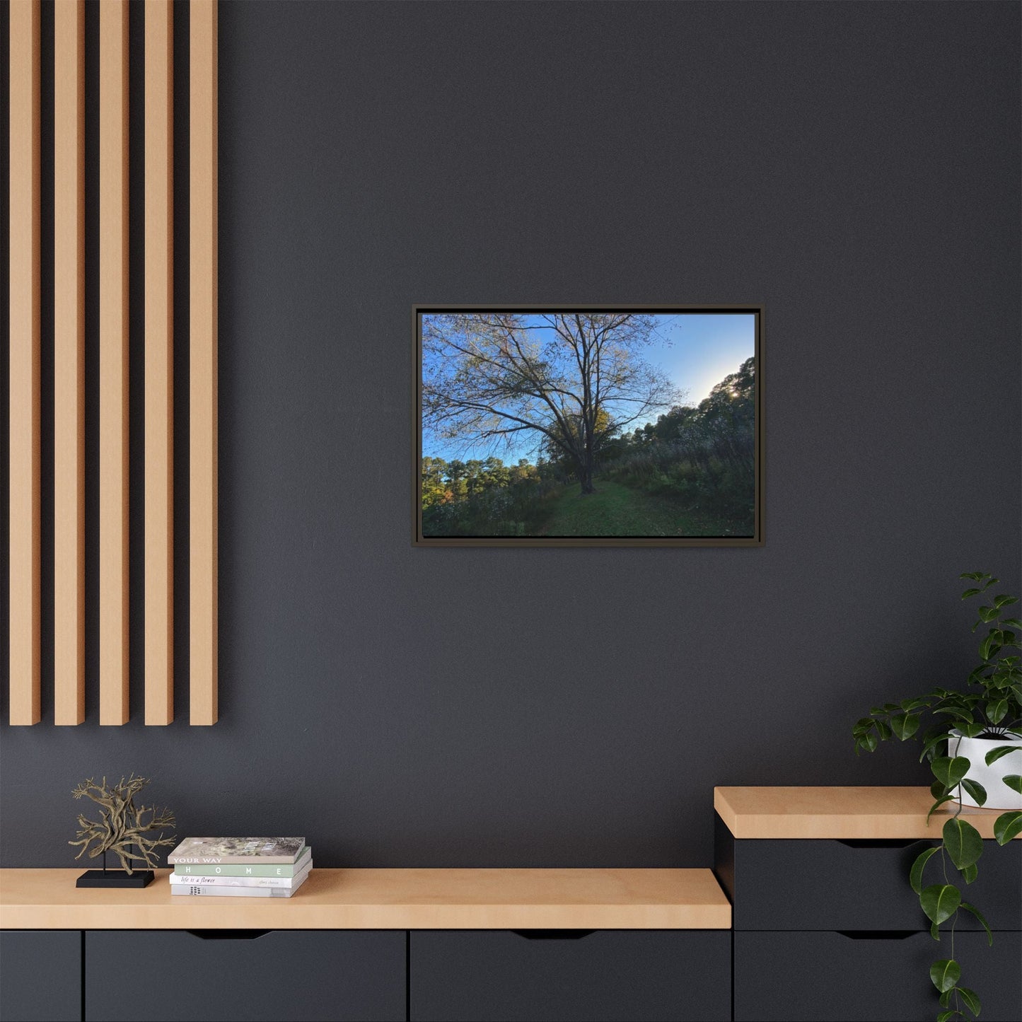 Framed Matte Canvas Art Print, Nature Wall Decor, Living Room Artwork, Gift for Nature Lovers, Home Office Decor, Rustic Vibes – 60" x 40" (Horizontal) Canvas for Art for Living Room (50 view)