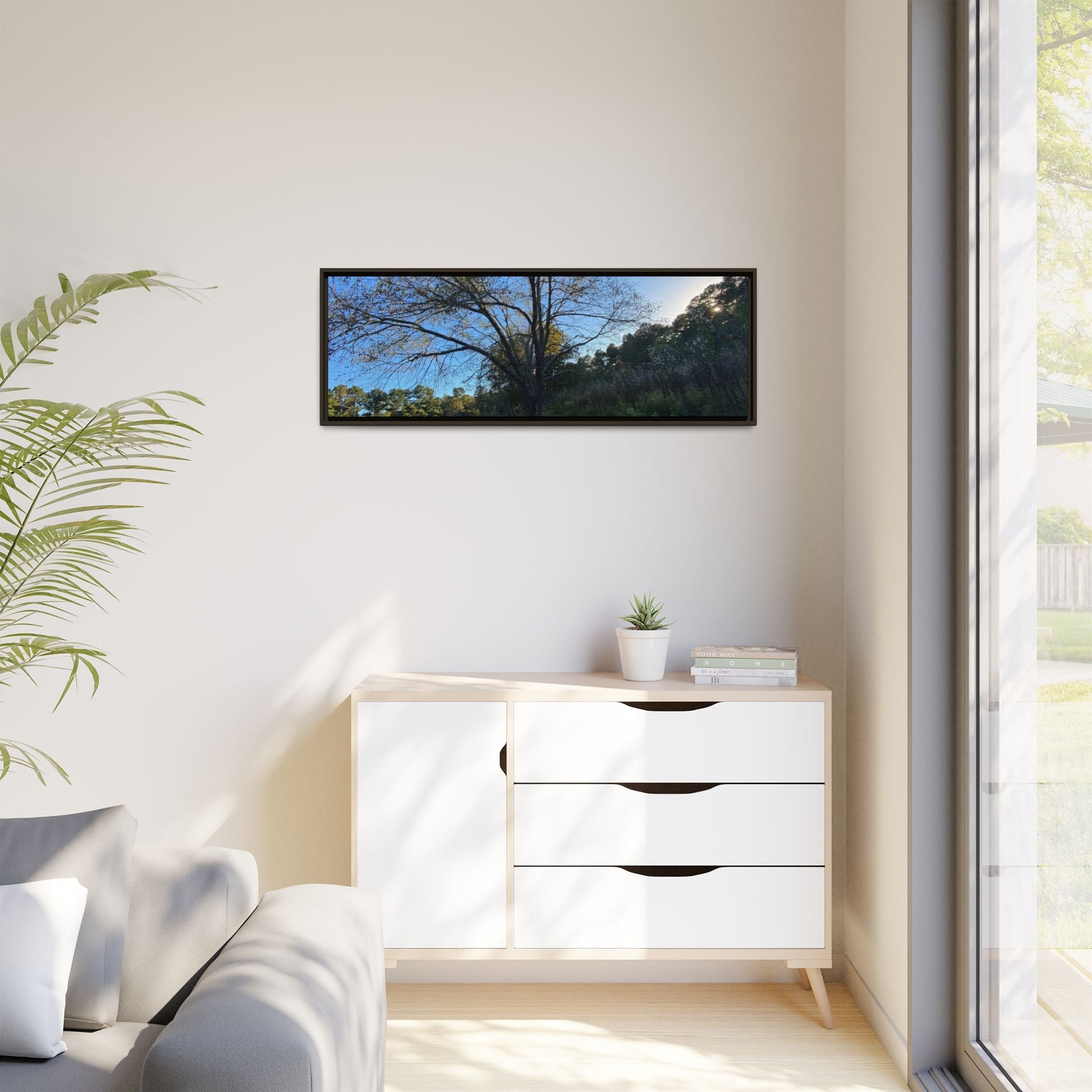 Framed Matte Canvas Art Print, Nature Wall Decor, Living Room Artwork, Gift for Nature Lovers, Home Office Decor, Rustic Vibes – 60" x 40" (Horizontal) Canvas for Art for Living Room (70 view)