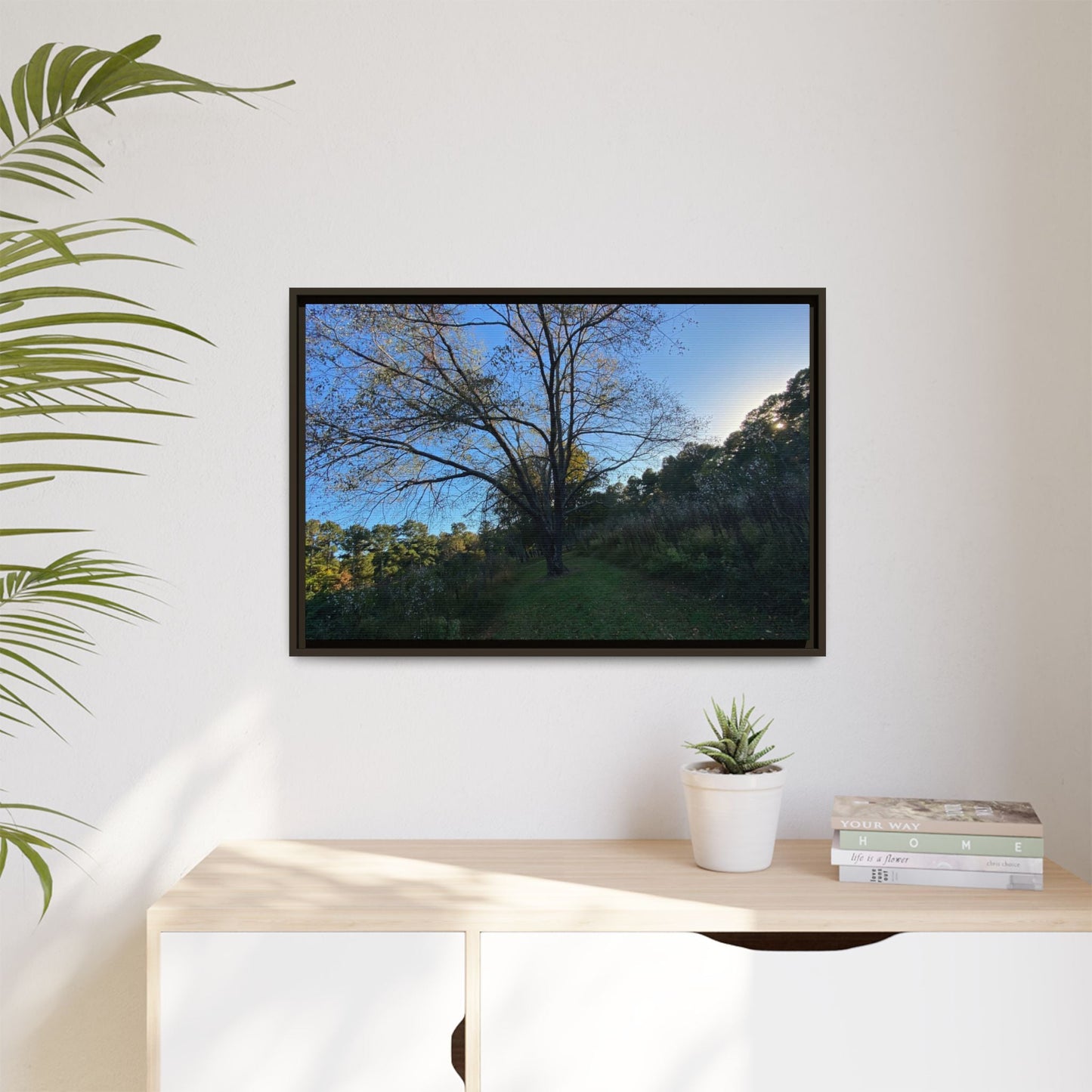 Framed Matte Canvas Art Print, Nature Wall Decor, Living Room Artwork, Gift for Nature Lovers, Home Office Decor, Rustic Vibes – 60" x 40" (Horizontal) Canvas for Art for Living Room (49 view)