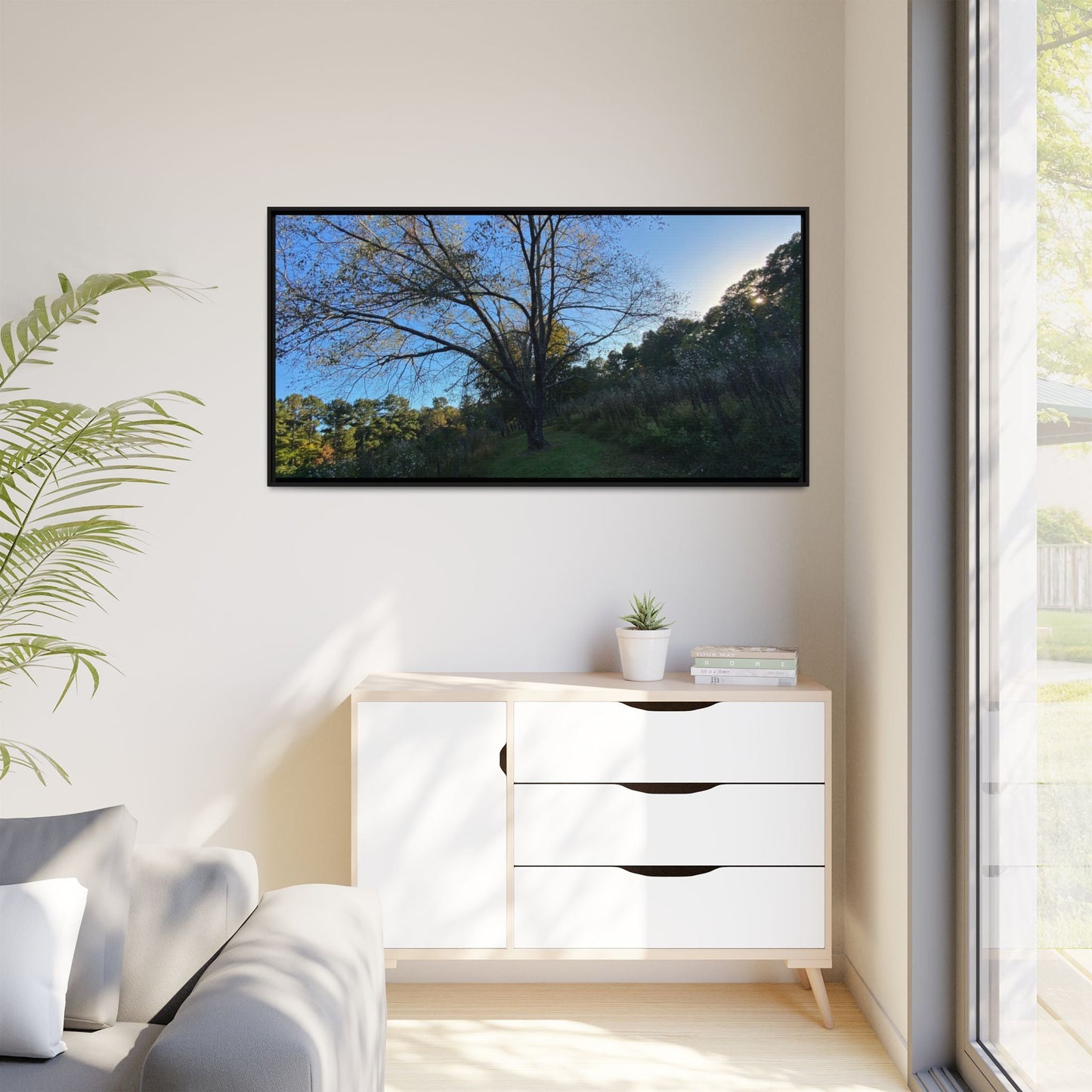 Framed Matte Canvas Art Print, Nature Wall Decor, Living Room Artwork, Gift for Nature Lovers, Home Office Decor, Rustic Vibes – 18″ x 12″ (Horizontal) Canvas for Art for Living Room (127 view)