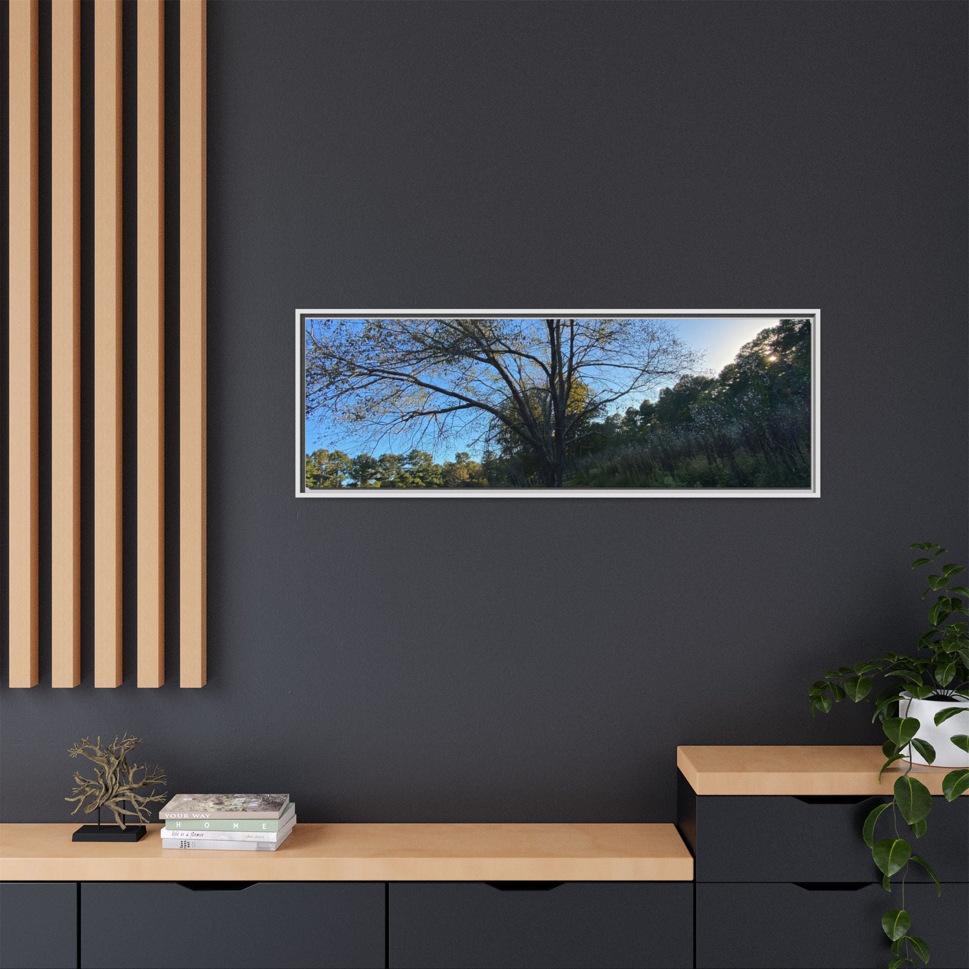 Framed Matte Canvas Art Print, Nature Wall Decor, Living Room Artwork, Gift for Nature Lovers, Home Office Decor, Rustic Vibes – 60" x 40" (Horizontal) Canvas for Art for Living Room (74 view)