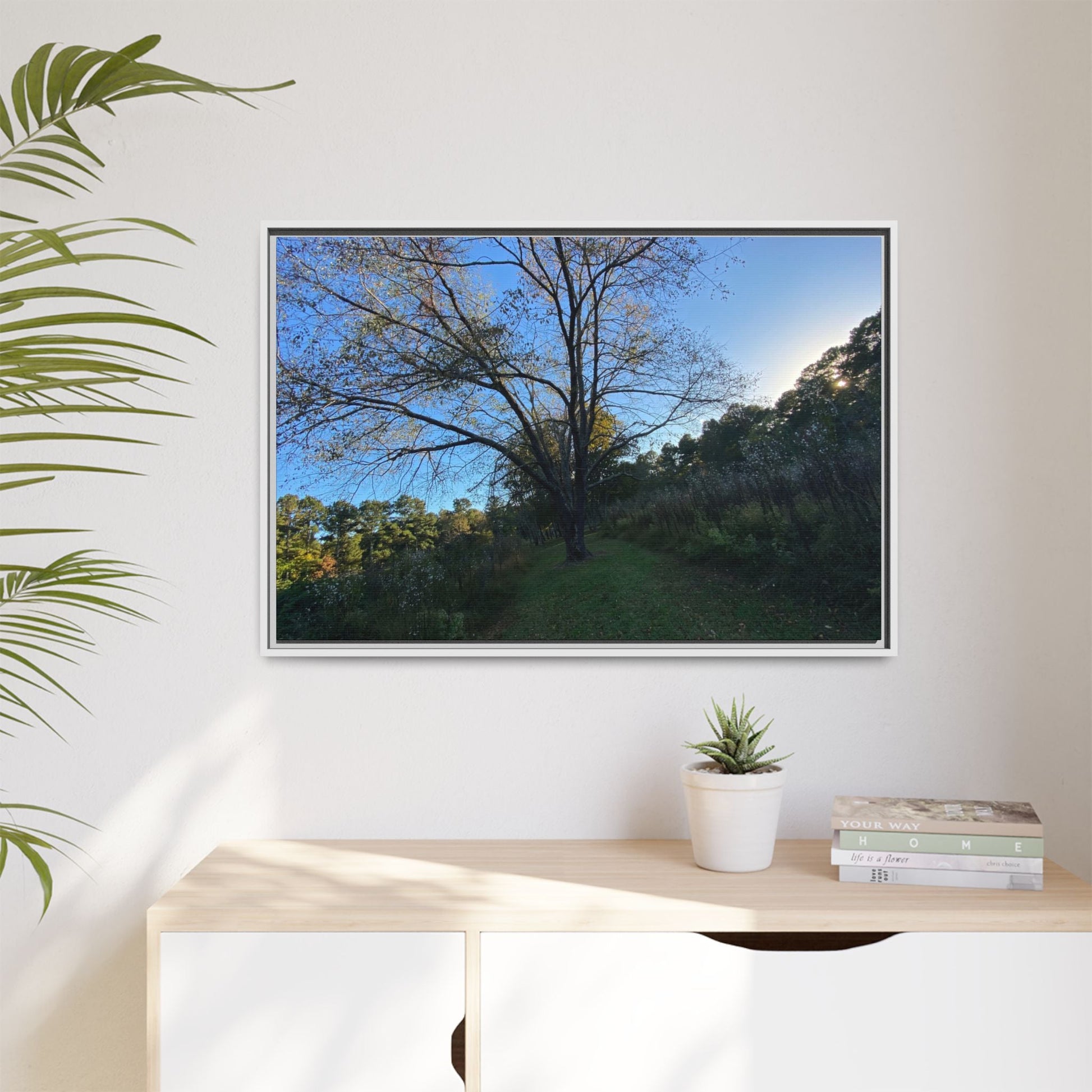 Framed Matte Canvas Art Print, Nature Wall Decor, Living Room Artwork, Gift for Nature Lovers, Home Office Decor, Rustic Vibes – 60" x 40" (Horizontal) Canvas for Art for Living Room (58 view)