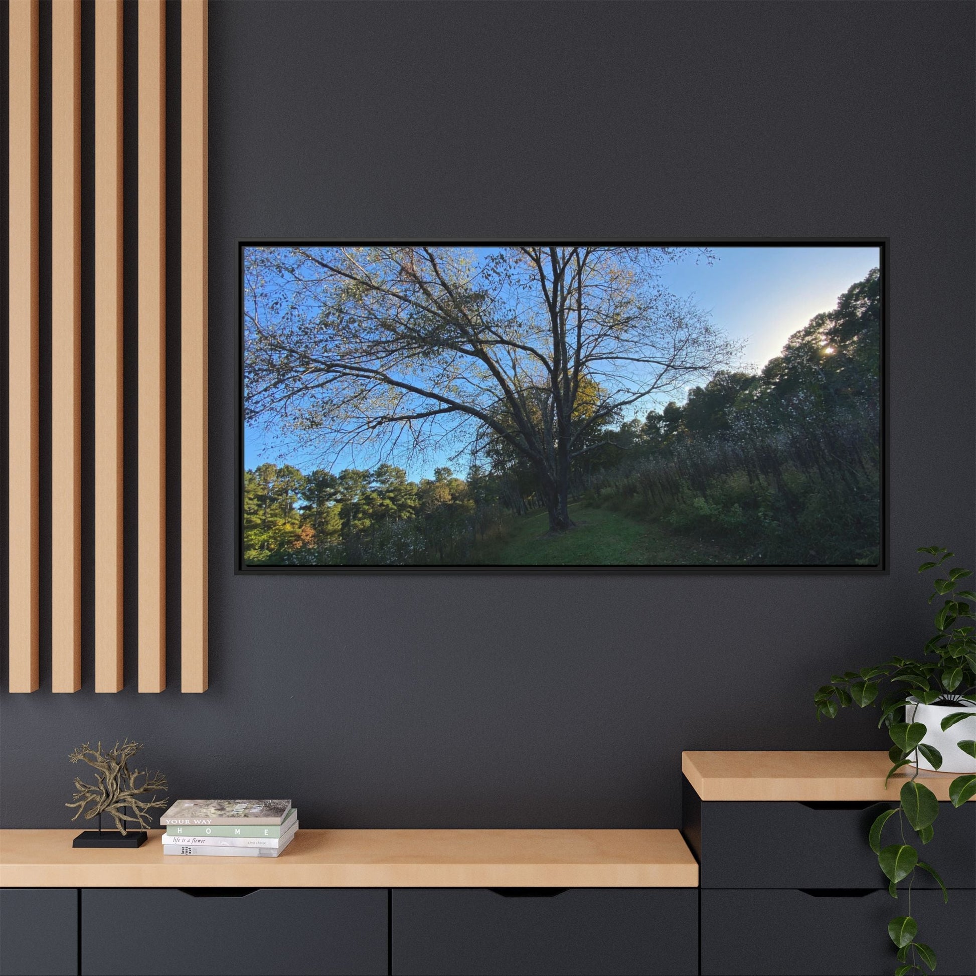 Framed Matte Canvas Art Print, Nature Wall Decor, Living Room Artwork, Gift for Nature Lovers, Home Office Decor, Rustic Vibes – 60" x 40" (Horizontal) Canvas by Printify