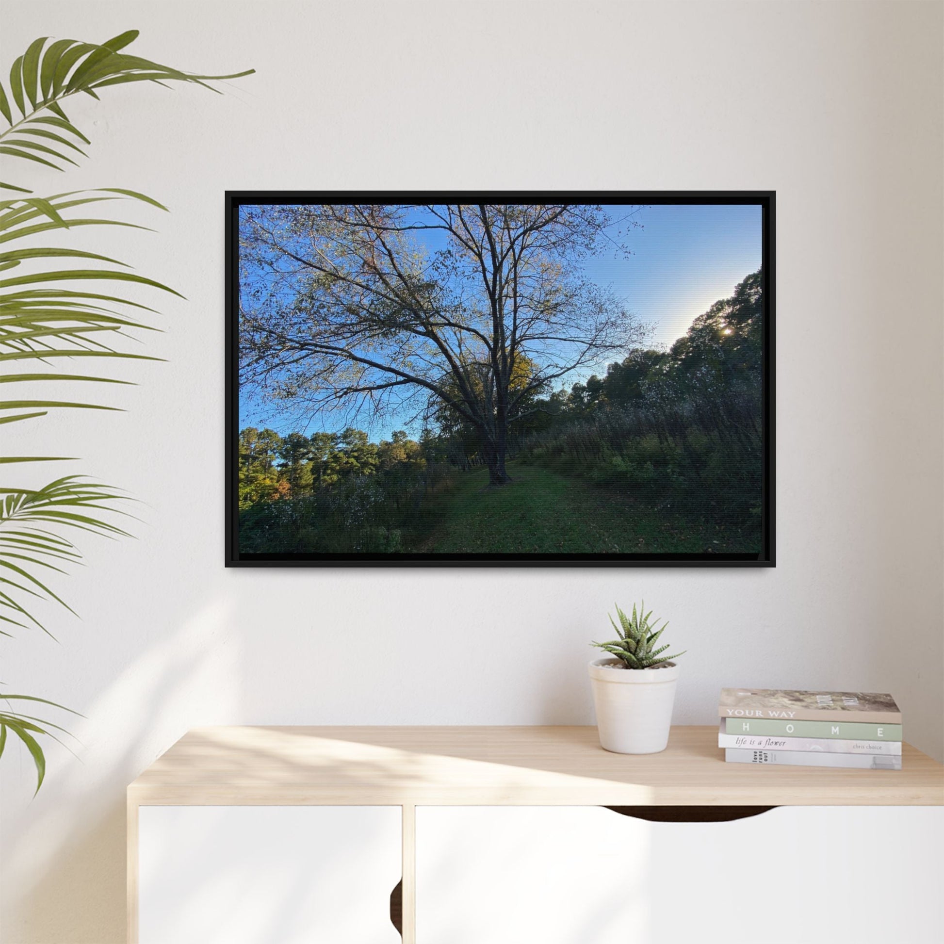 Framed Matte Canvas Art Print, Nature Wall Decor, Living Room Artwork, Gift for Nature Lovers, Home Office Decor, Rustic Vibes – 60" x 40" (Horizontal) Canvas for Art for Living Room (43 view)