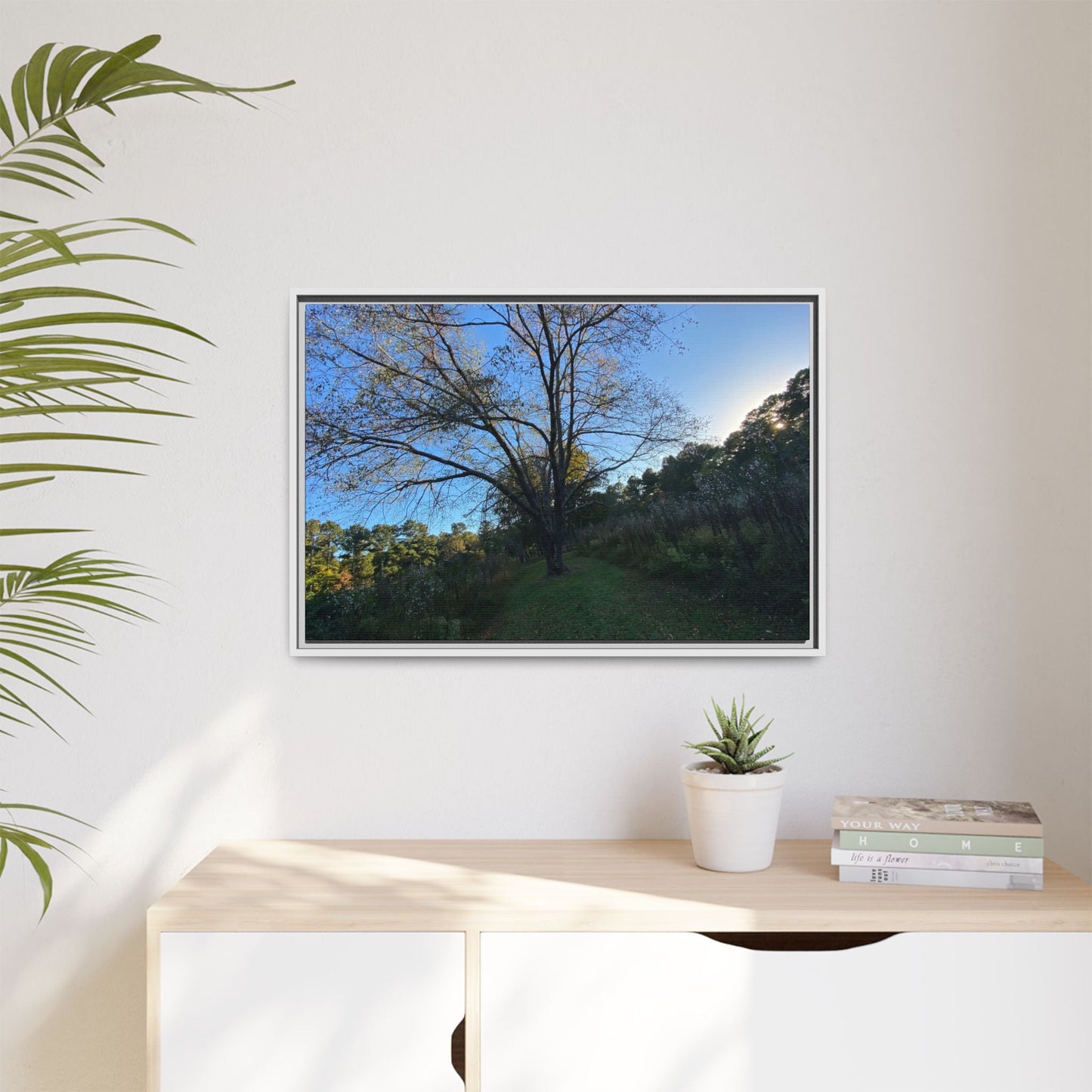 Framed Matte Canvas Art Print, Nature Wall Decor, Living Room Artwork, Gift for Nature Lovers, Home Office Decor, Rustic Vibes – 60" x 40" (Horizontal) Canvas for Art for Living Room (52 view)