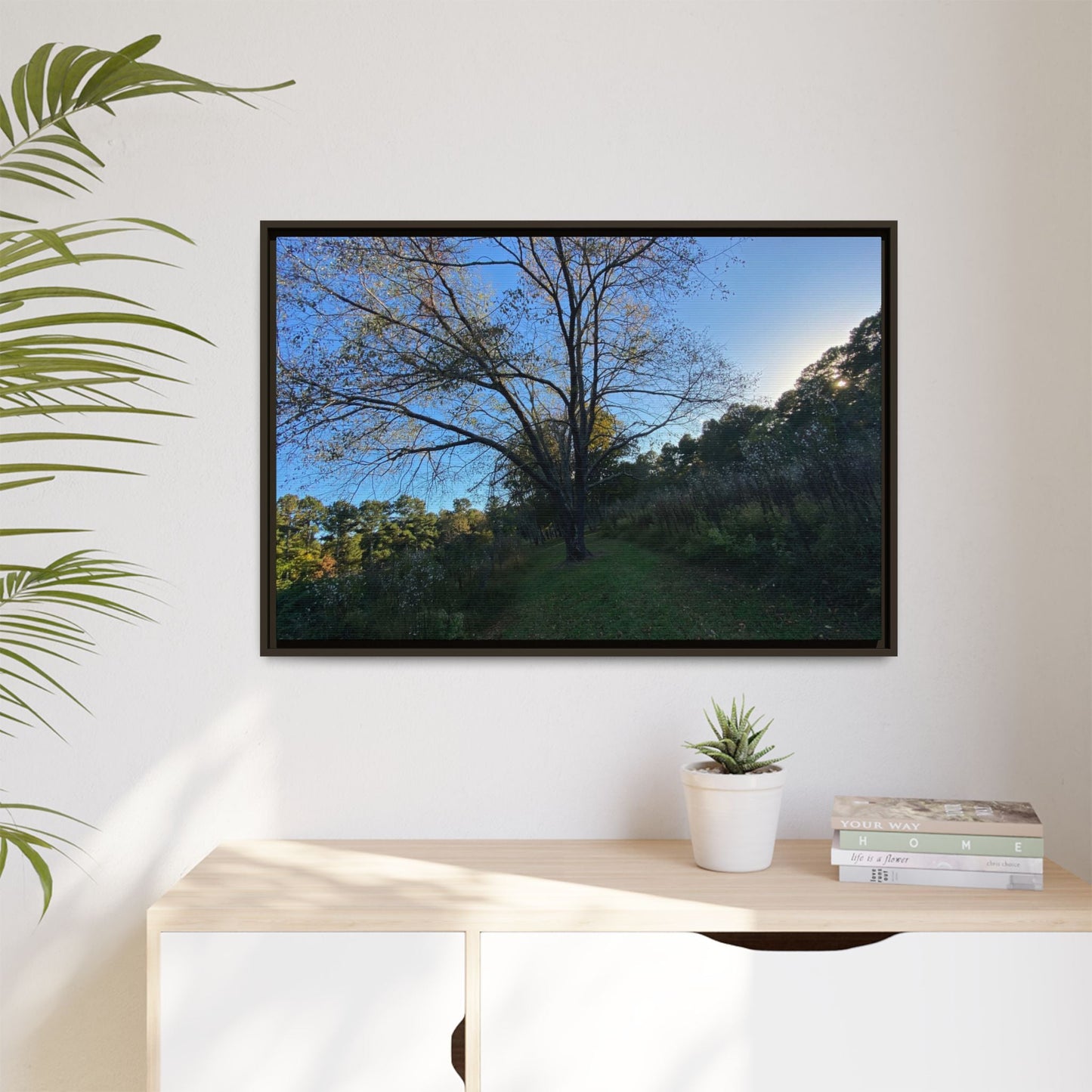 Framed Matte Canvas Art Print, Nature Wall Decor, Living Room Artwork, Gift for Nature Lovers, Home Office Decor, Rustic Vibes – 60" x 40" (Horizontal) Canvas for Art for Living Room (55 view)