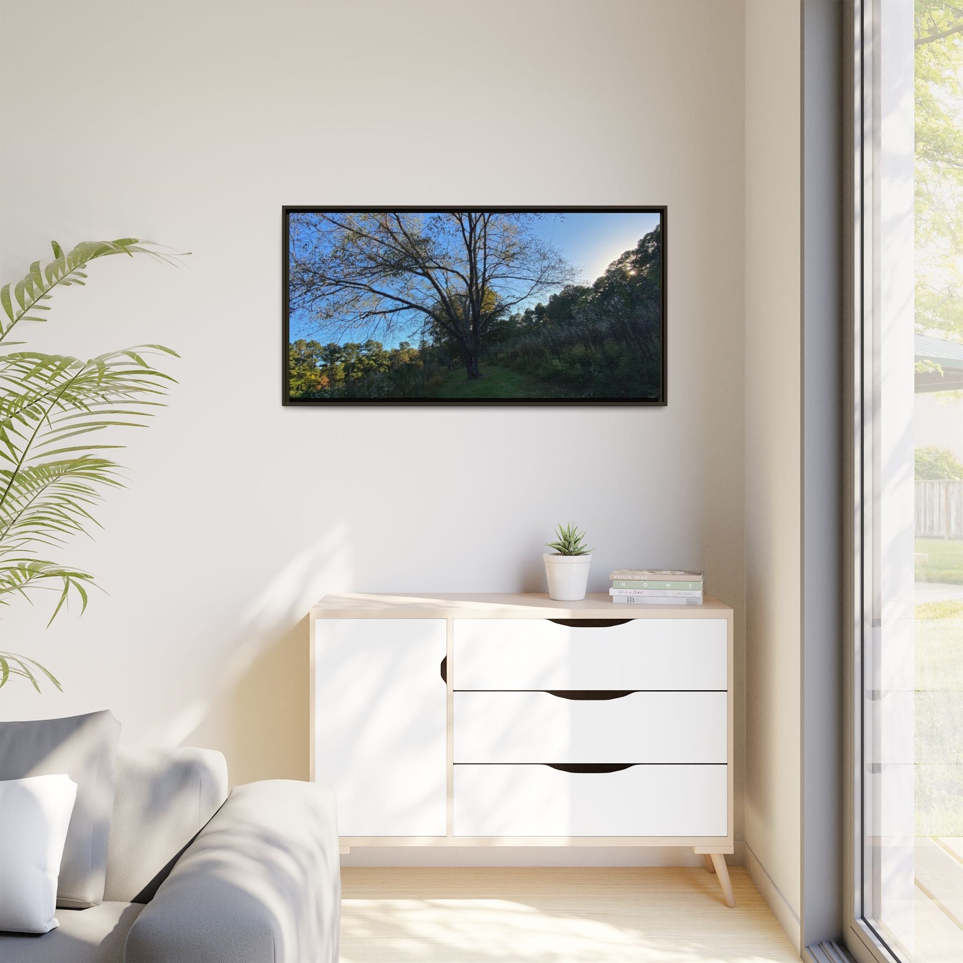 Framed Matte Canvas Art Print, Nature Wall Decor, Living Room Artwork, Gift for Nature Lovers, Home Office Decor, Rustic Vibes – 60" x 40" (Horizontal) Canvas for Art for Living Room (115 view)