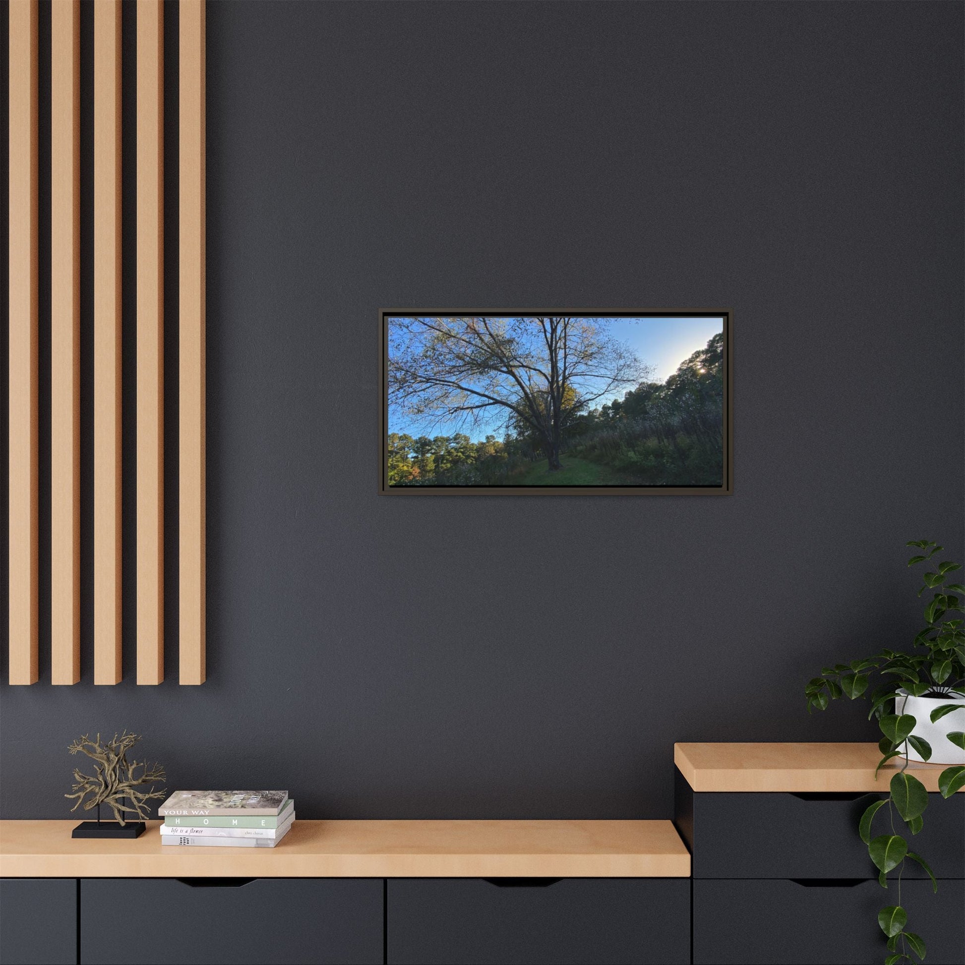 Framed Matte Canvas Art Print, Nature Wall Decor, Living Room Artwork, Gift for Nature Lovers, Home Office Decor, Rustic Vibes – 60" x 40" (Horizontal) Canvas by Printify
