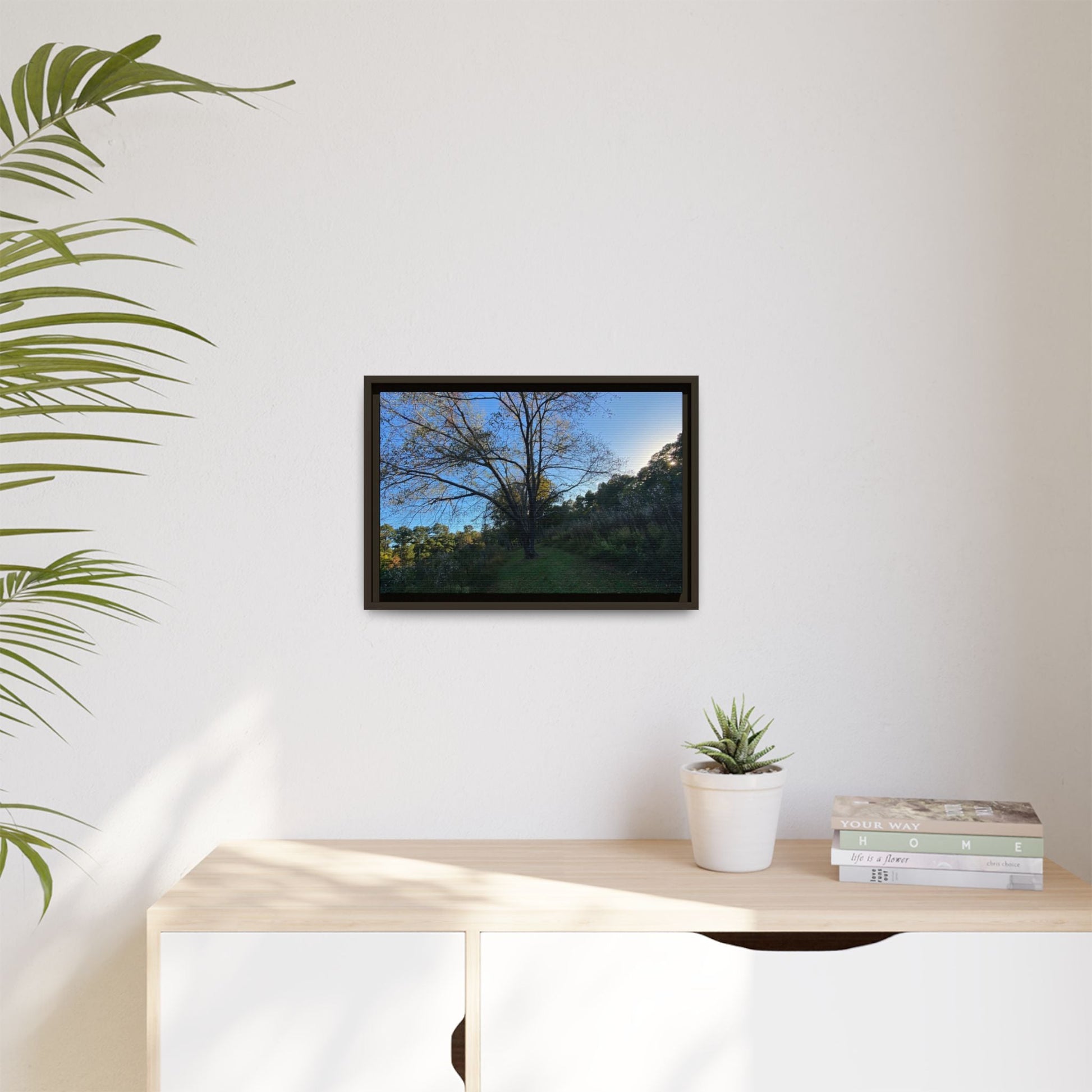 Framed Matte Canvas Art Print, Nature Wall Decor, Living Room Artwork, Gift for Nature Lovers, Home Office Decor, Rustic Vibes – 60" x 40" (Horizontal) Canvas by Printify