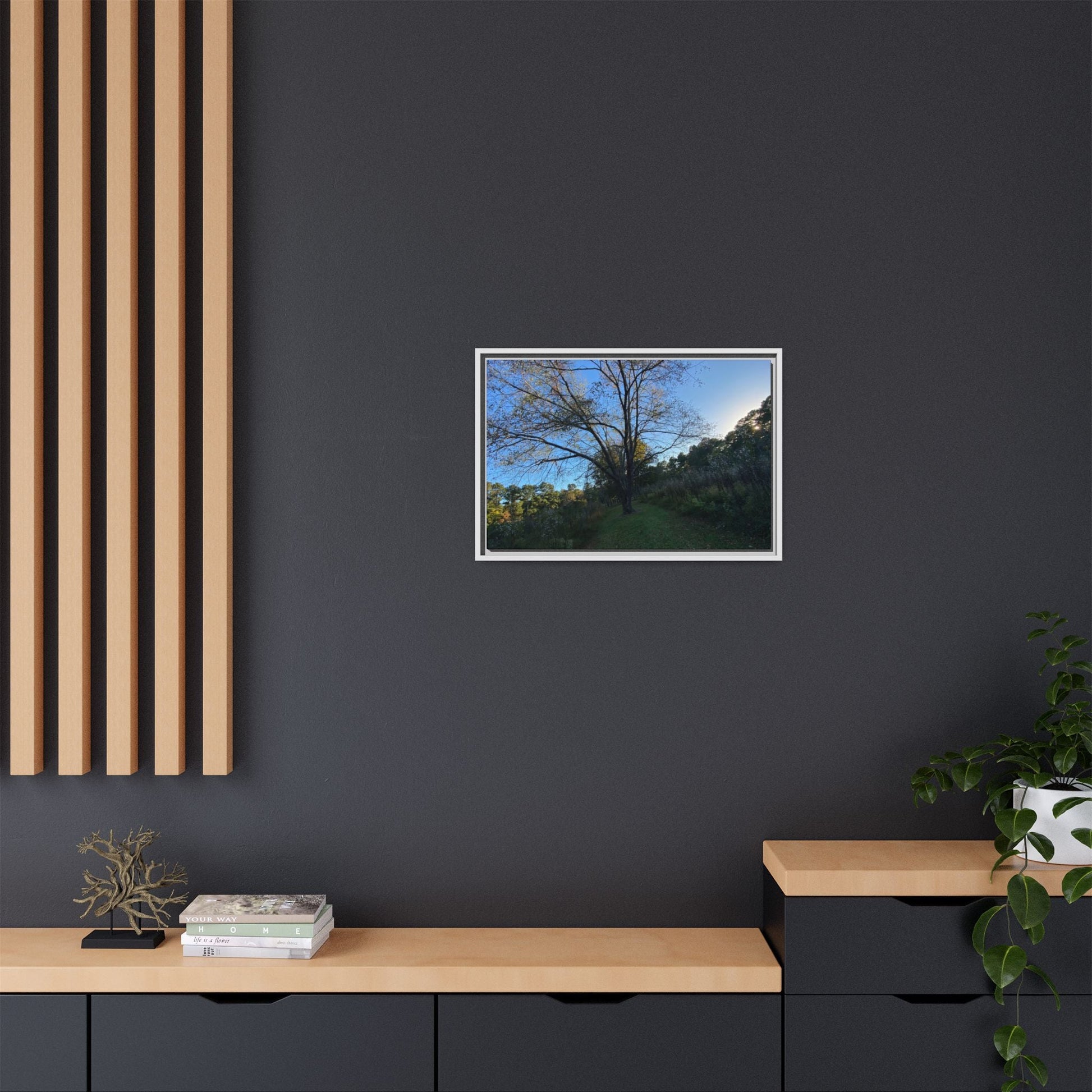 Framed Matte Canvas Art Print, Nature Wall Decor, Living Room Artwork, Gift for Nature Lovers, Home Office Decor, Rustic Vibes – 60" x 40" (Horizontal) Canvas for Art for Living Room (92 view)