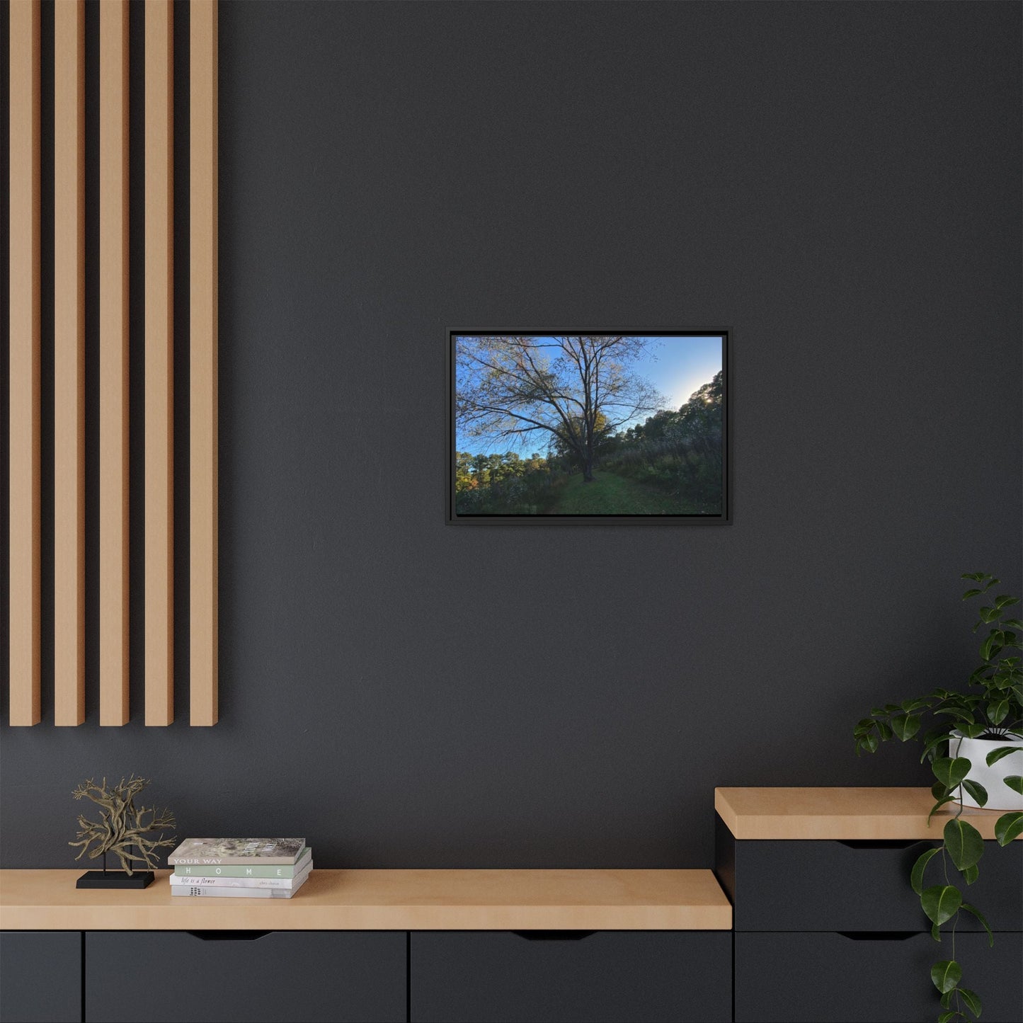 Framed Matte Canvas Art Print, Nature Wall Decor, Living Room Artwork, Gift for Nature Lovers, Home Office Decor, Rustic Vibes – 60" x 40" (Horizontal) Canvas for Art for Living Room (86 view)
