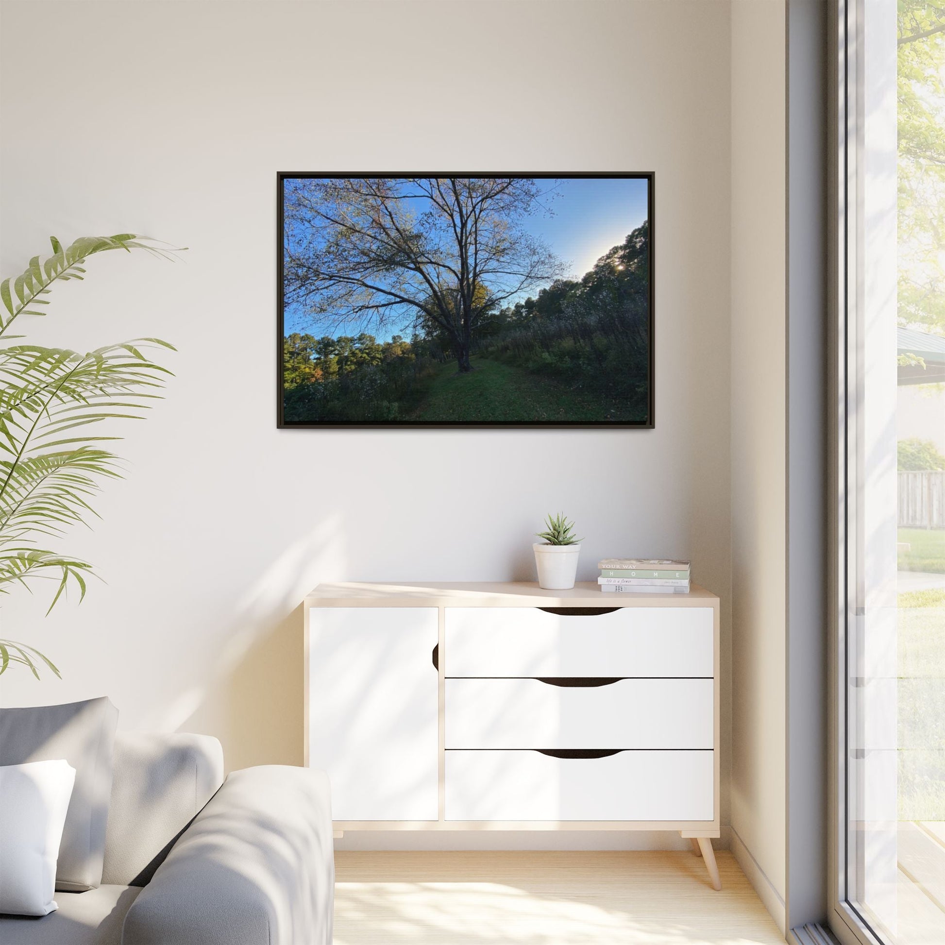 Framed Matte Canvas Art Print, Nature Wall Decor, Living Room Artwork, Gift for Nature Lovers, Home Office Decor, Rustic Vibes – 60" x 40" (Horizontal) Canvas for Art for Living Room (61 view)