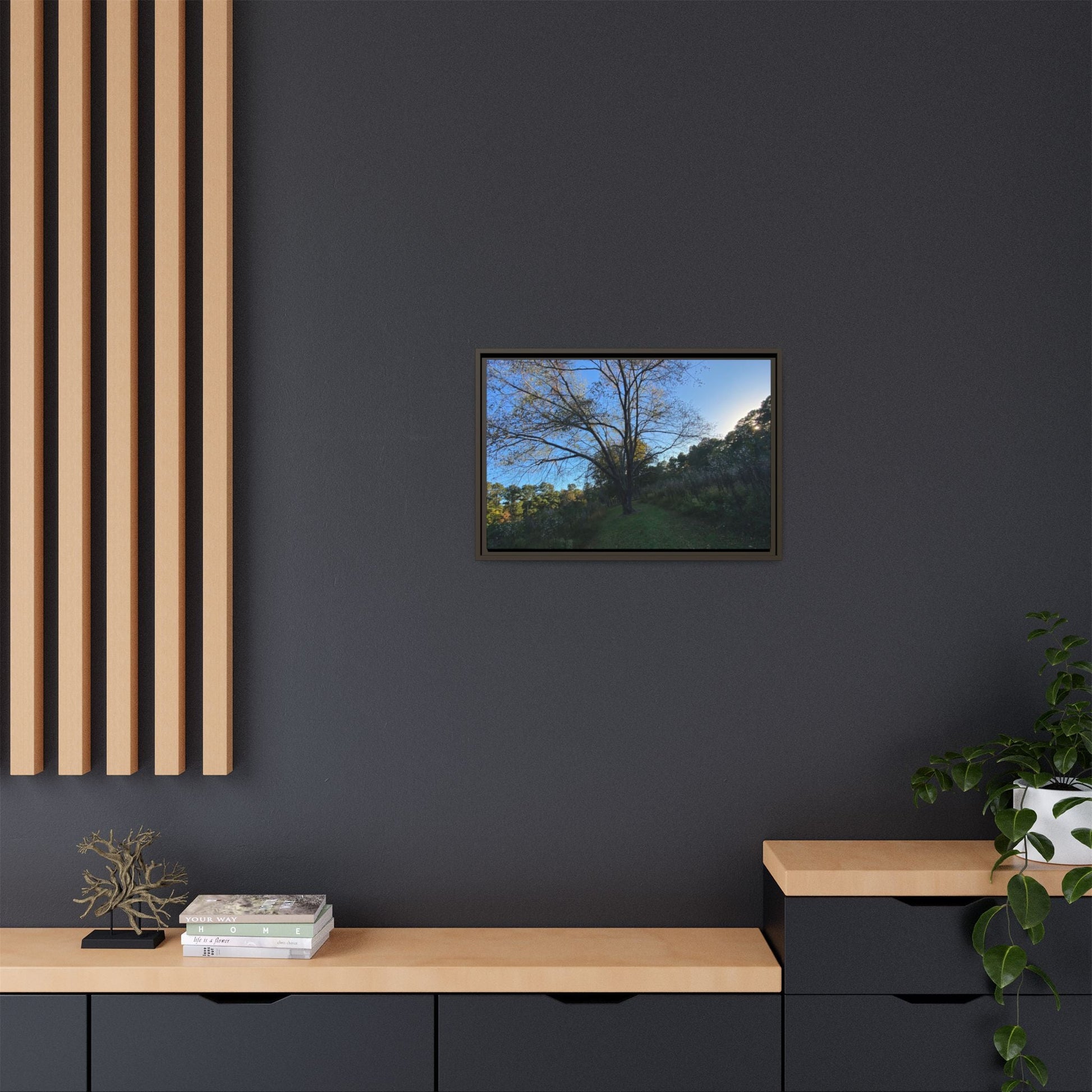 Framed Matte Canvas Art Print, Nature Wall Decor, Living Room Artwork, Gift for Nature Lovers, Home Office Decor, Rustic Vibes – 60" x 40" (Horizontal) Canvas for Art for Living Room (89 view)